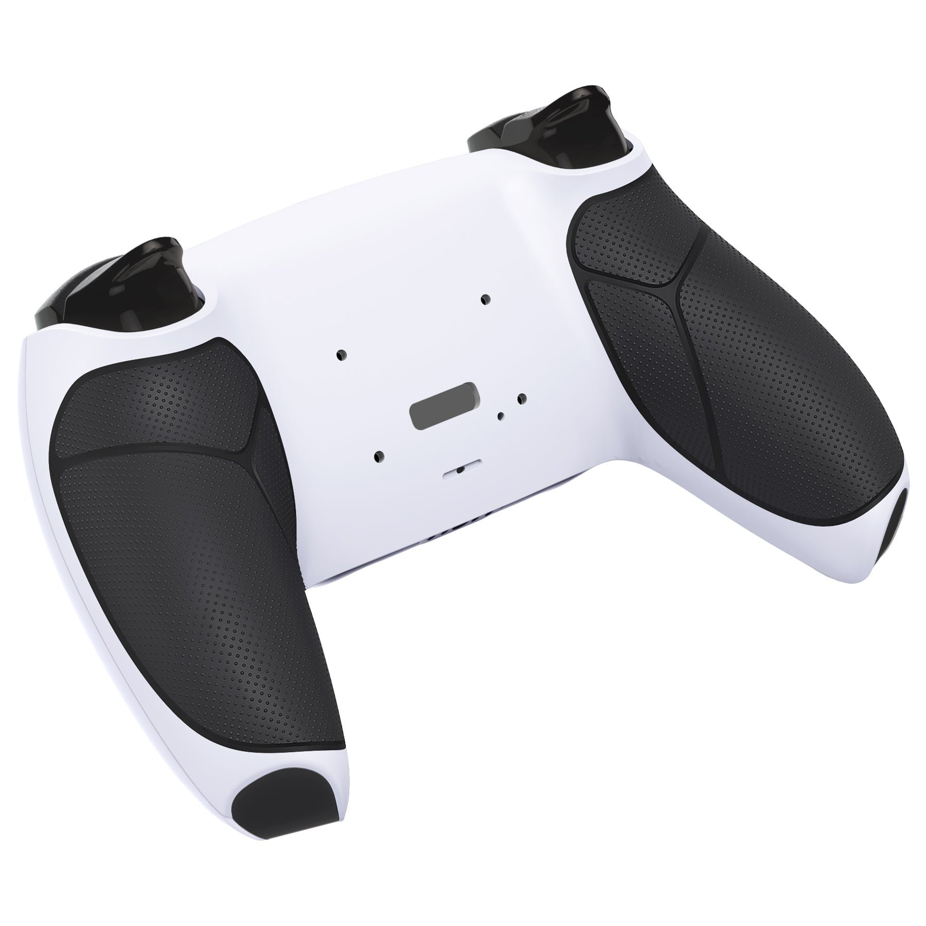 eXtremeRate Performance Grip Redesigned Back Shell for eXtremeRate RISE Remap Kit, Compatible with PS5 Controller - Rubberized Black White eXtremeRate