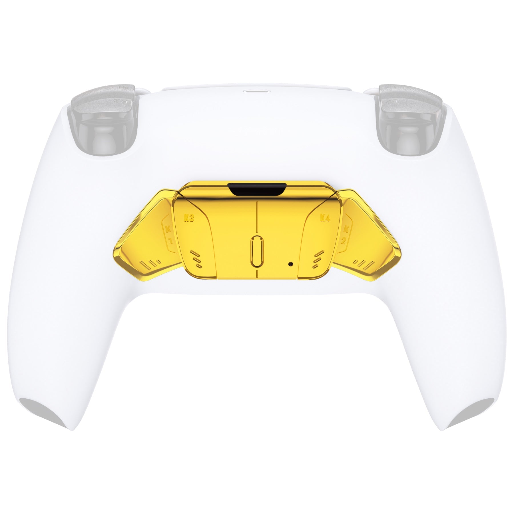 eXtremeRate Turn RISE to RISE4 Kit – Redesigned K1 K2 K3 K4 Back Buttons Housing & Remap PCB Board for eXtremeRate RISE & RISE4 Remap kit, Compatible with PS5 Controller - Chrome Gold eXtremeRate