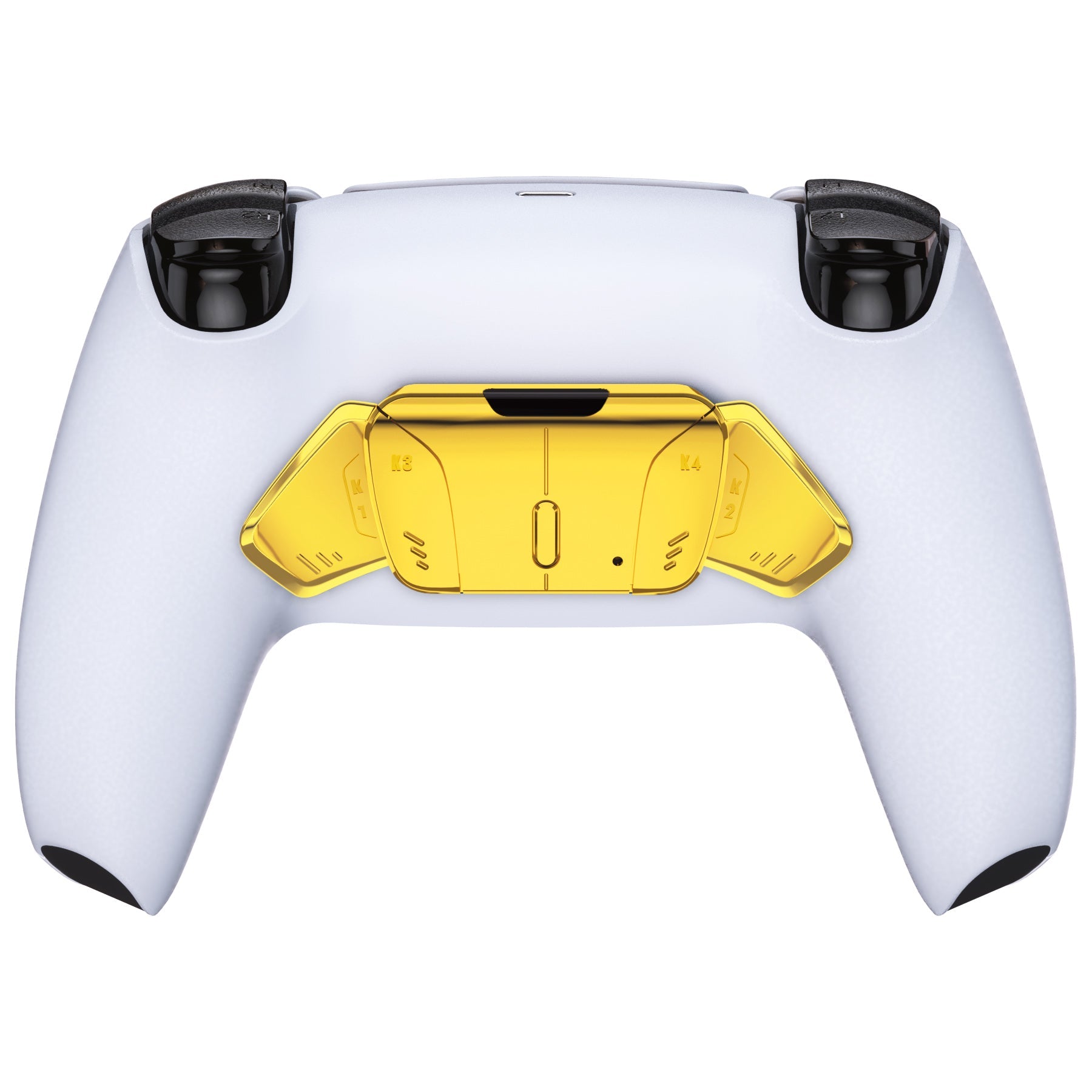 eXtremeRate Turn RISE to RISE4 Kit – Redesigned K1 K2 K3 K4 Back Buttons Housing & Remap PCB Board for eXtremeRate RISE & RISE4 Remap kit, Compatible with PS5 Controller - Chrome Gold eXtremeRate