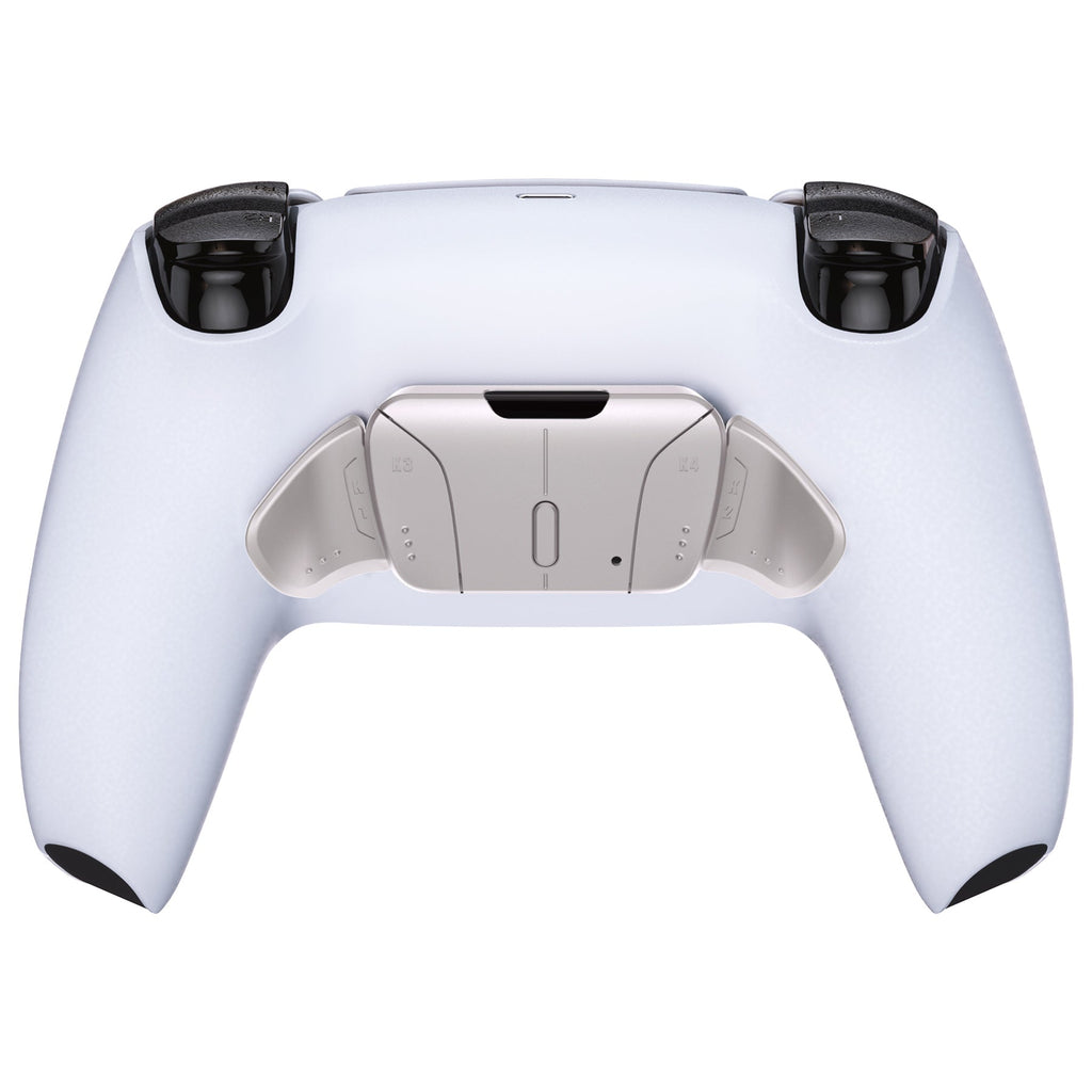 eXtremeRate Turn RISE & RISE4 to RISE4 RMB Kit – Real Metal Buttons (RMB) Version K1 K2 K3 K4 Back Buttons Housing & Remap PCB Board for eXtremeRate RISE & RISE4 Remap kit, Compatible with PS5 Controller - Silver eXtremeRate