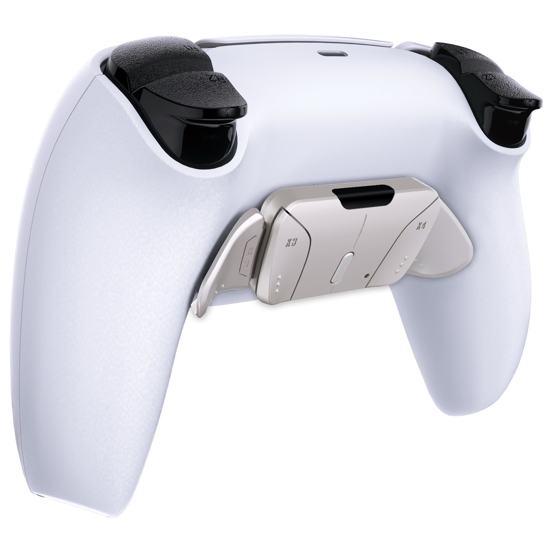 eXtremeRate Turn RISE & RISE4 to RISE4 RMB Kit – Real Metal Buttons (RMB) Version K1 K2 K3 K4 Back Buttons Housing & Remap PCB Board for eXtremeRate RISE & RISE4 Remap kit, Compatible with PS5 Controller - Silver eXtremeRate