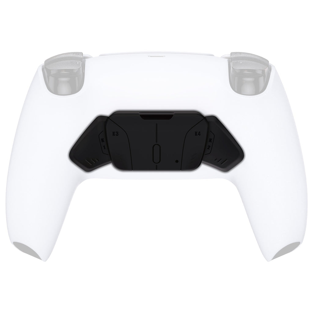 eXtremeRate Replacement Redesigned K1 K2 K3 K4 Back Buttons Housing Shell for eXtremeRate RISE4 Remap Kit, Compatible with PS5 Controller - Solid Black eXtremeRate