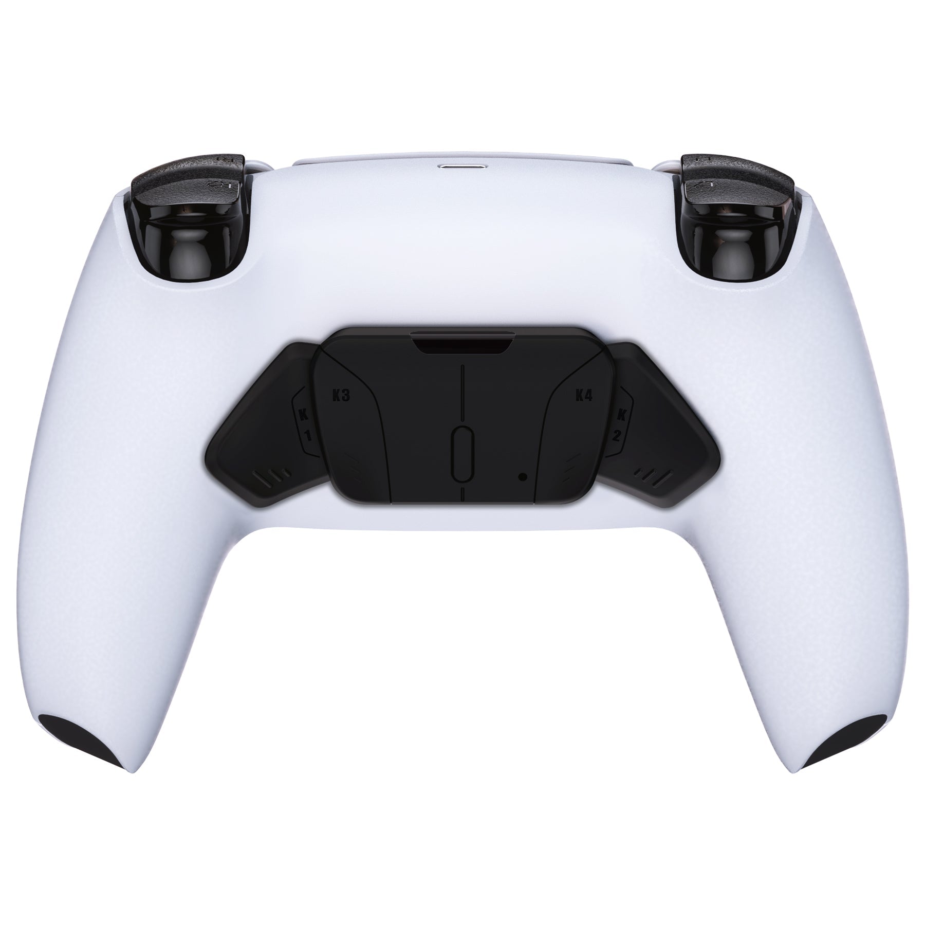 eXtremeRate Replacement Redesigned K1 K2 K3 K4 Back Buttons Housing Shell for eXtremeRate RISE4 Remap Kit, Compatible with PS5 Controller - Solid Black eXtremeRate