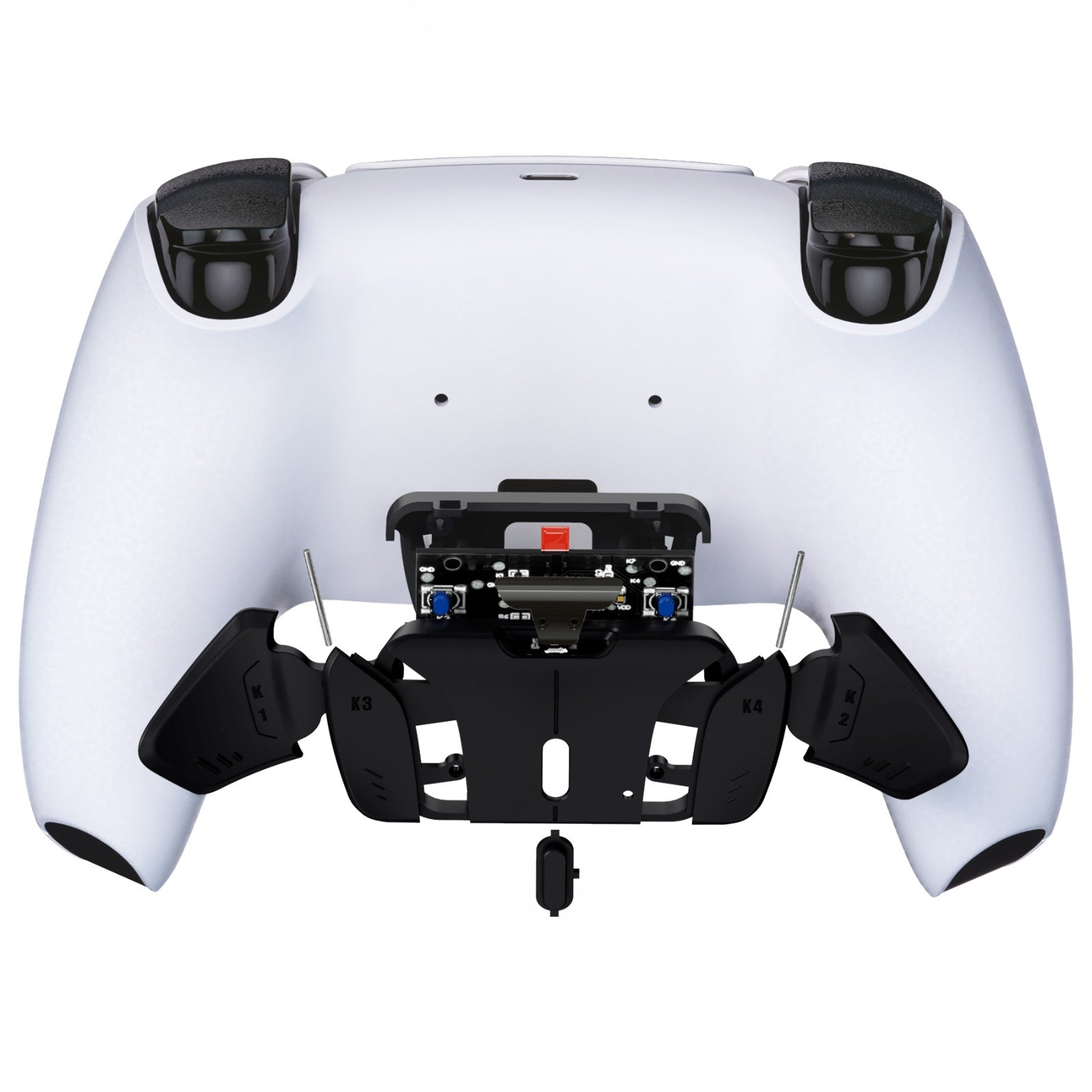 eXtremeRate Turn RISE to RISE4 Kit – Redesigned K1 K2 K3 K4 Back Buttons Housing & Remap PCB Board for eXtremeRate RISE & RISE4 Remap kit, Compatible with PS5 Controller - Black eXtremeRate
