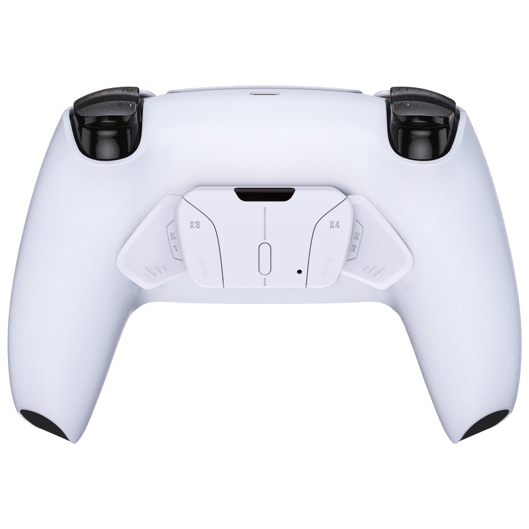 eXtremeRate Replacement Redesigned K1 K2 K3 K4 Back Buttons Housing Shell for eXtremeRate RISE4 Remap Kit, Compatible with PS5 Controller - Solid White eXtremeRate
