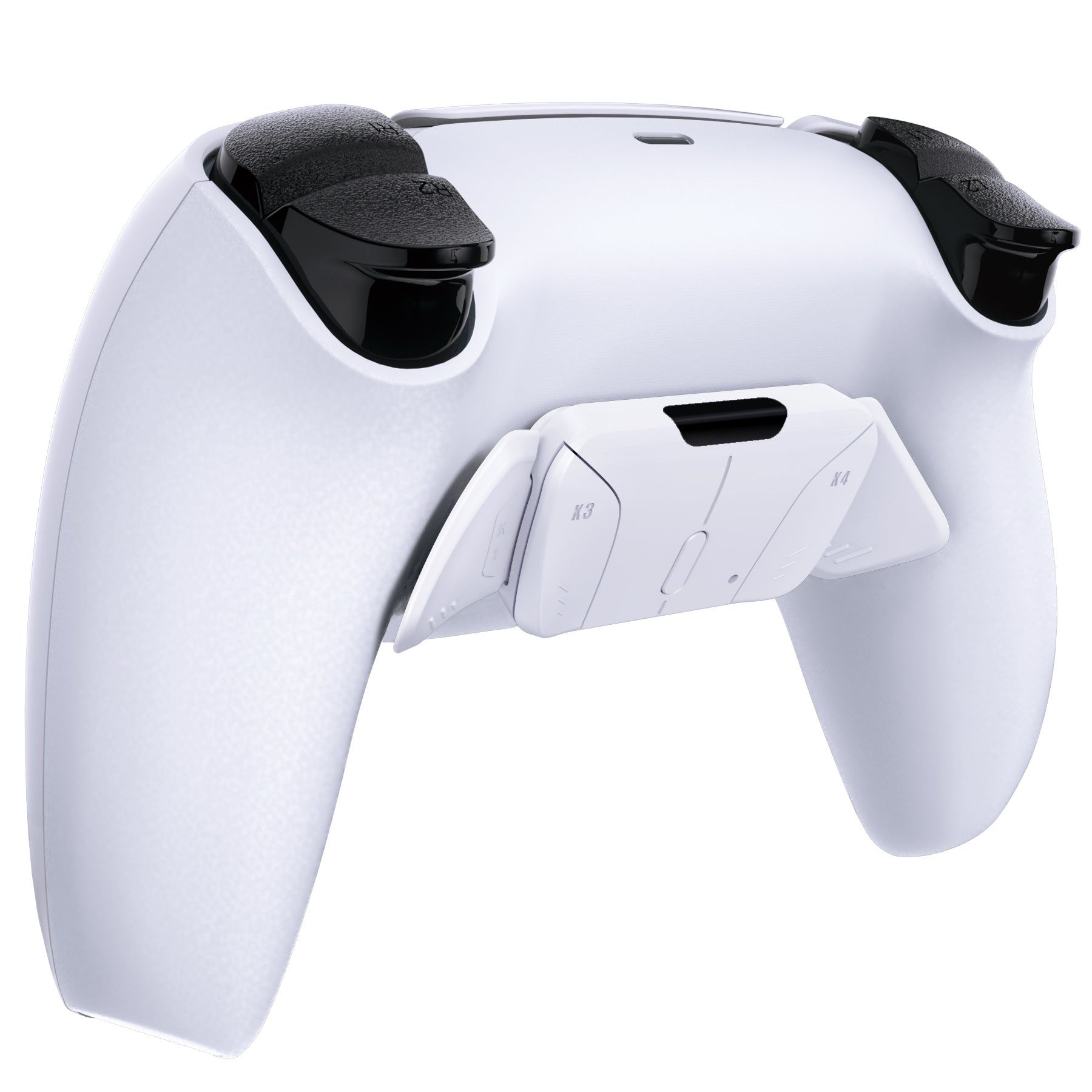 eXtremeRate Replacement Redesigned K1 K2 K3 K4 Back Buttons Housing Shell for eXtremeRate RISE4 Remap Kit, Compatible with PS5 Controller - Solid White eXtremeRate