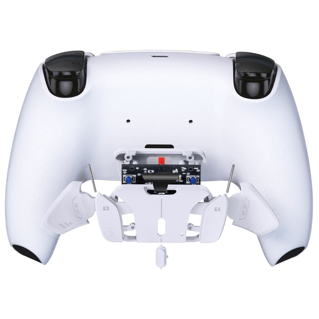 eXtremeRate Turn RISE to RISE4 Kit – Redesigned K1 K2 K3 K4 Back Buttons Housing & Remap PCB Board for eXtremeRate RISE & RISE4 Remap kit, Compatible with PS5 Controller - White eXtremeRate