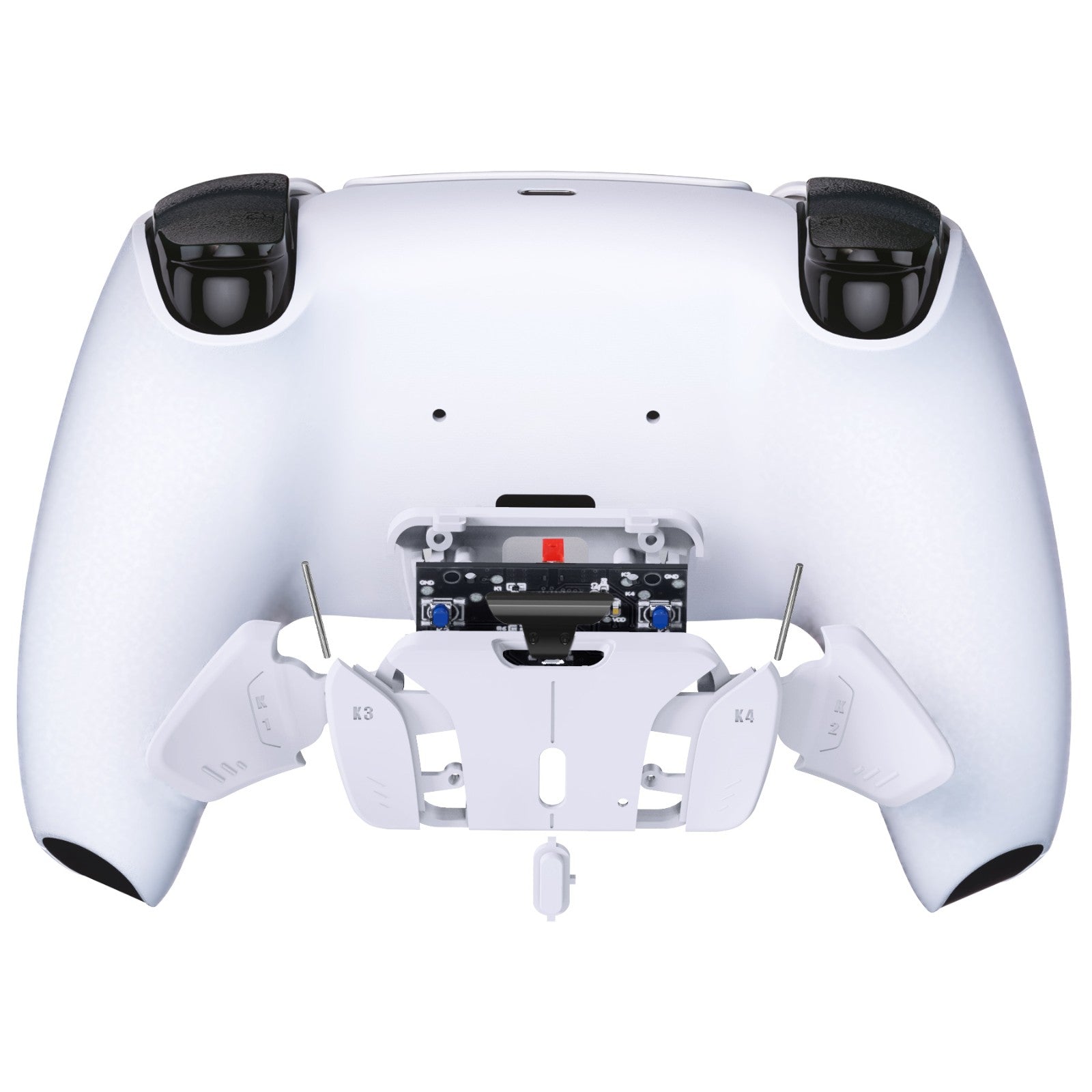 eXtremeRate Turn RISE to RISE4 Kit – Redesigned K1 K2 K3 K4 Back Buttons Housing & Remap PCB Board for eXtremeRate RISE & RISE4 Remap kit, Compatible with PS5 Controller - White eXtremeRate
