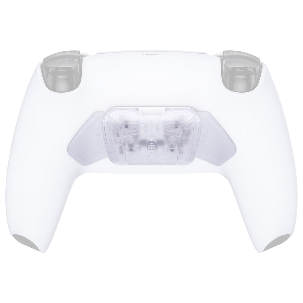 eXtremeRate Replacement Redesigned K1 K2 K3 K4 Back Buttons Housing Shell for eXtremeRate RISE4 Remap Kit, Compatible with PS5 Controller - Transparent Clear eXtremeRate
