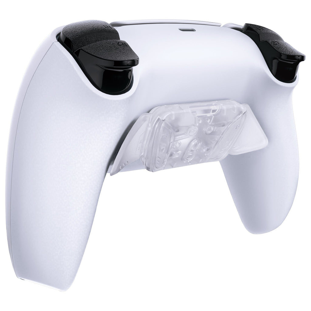 eXtremeRate Replacement Redesigned K1 K2 K3 K4 Back Buttons Housing Shell for eXtremeRate RISE4 Remap Kit, Compatible with PS5 Controller - Transparent Clear eXtremeRate