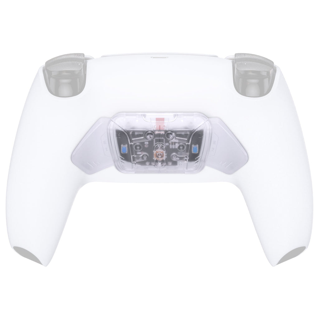 eXtremeRate Turn RISE to RISE4 Kit – Redesigned K1 K2 K3 K4 Back Buttons Housing & Remap PCB Board for eXtremeRate RISE & RISE4 Remap kit, Compatible with PS5 Controller - Transparent Clear eXtremeRate