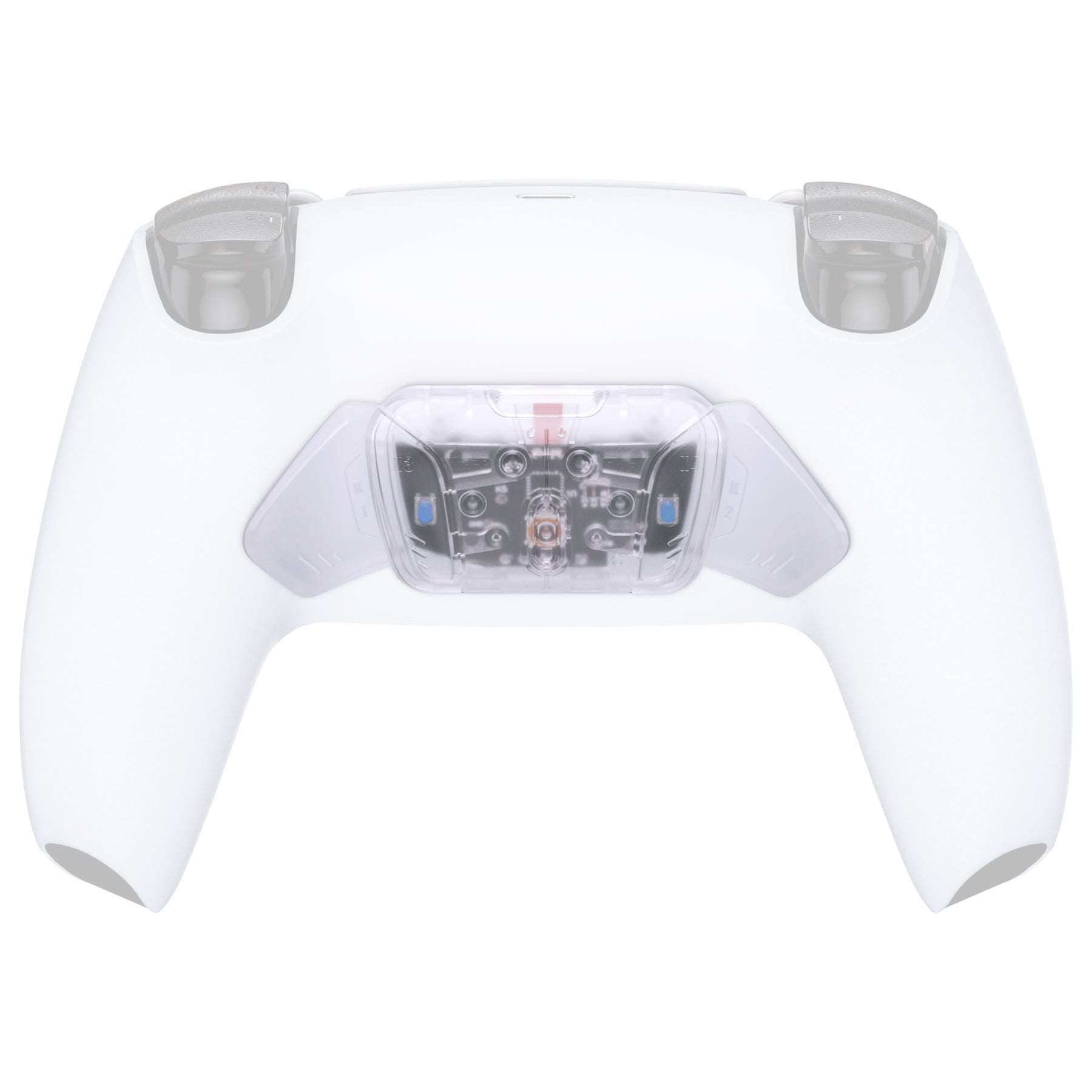 eXtremeRate Turn RISE to RISE4 Kit – Redesigned K1 K2 K3 K4 Back Buttons Housing & Remap PCB Board for eXtremeRate RISE & RISE4 Remap kit, Compatible with PS5 Controller - Transparent Clear eXtremeRate