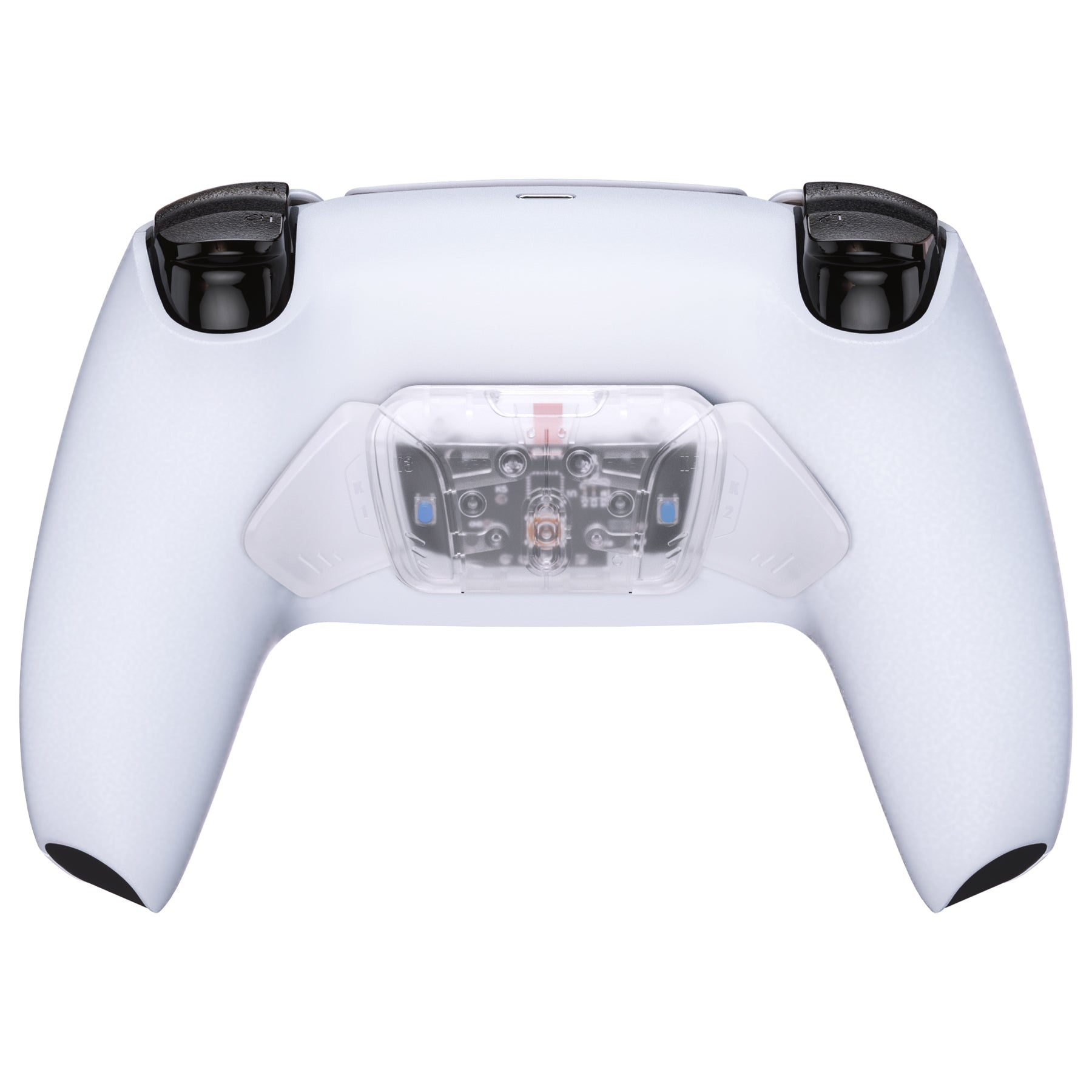 eXtremeRate Turn RISE to RISE4 Kit – Redesigned K1 K2 K3 K4 Back Buttons Housing & Remap PCB Board for eXtremeRate RISE & RISE4 Remap kit, Compatible with PS5 Controller - Transparent Clear eXtremeRate