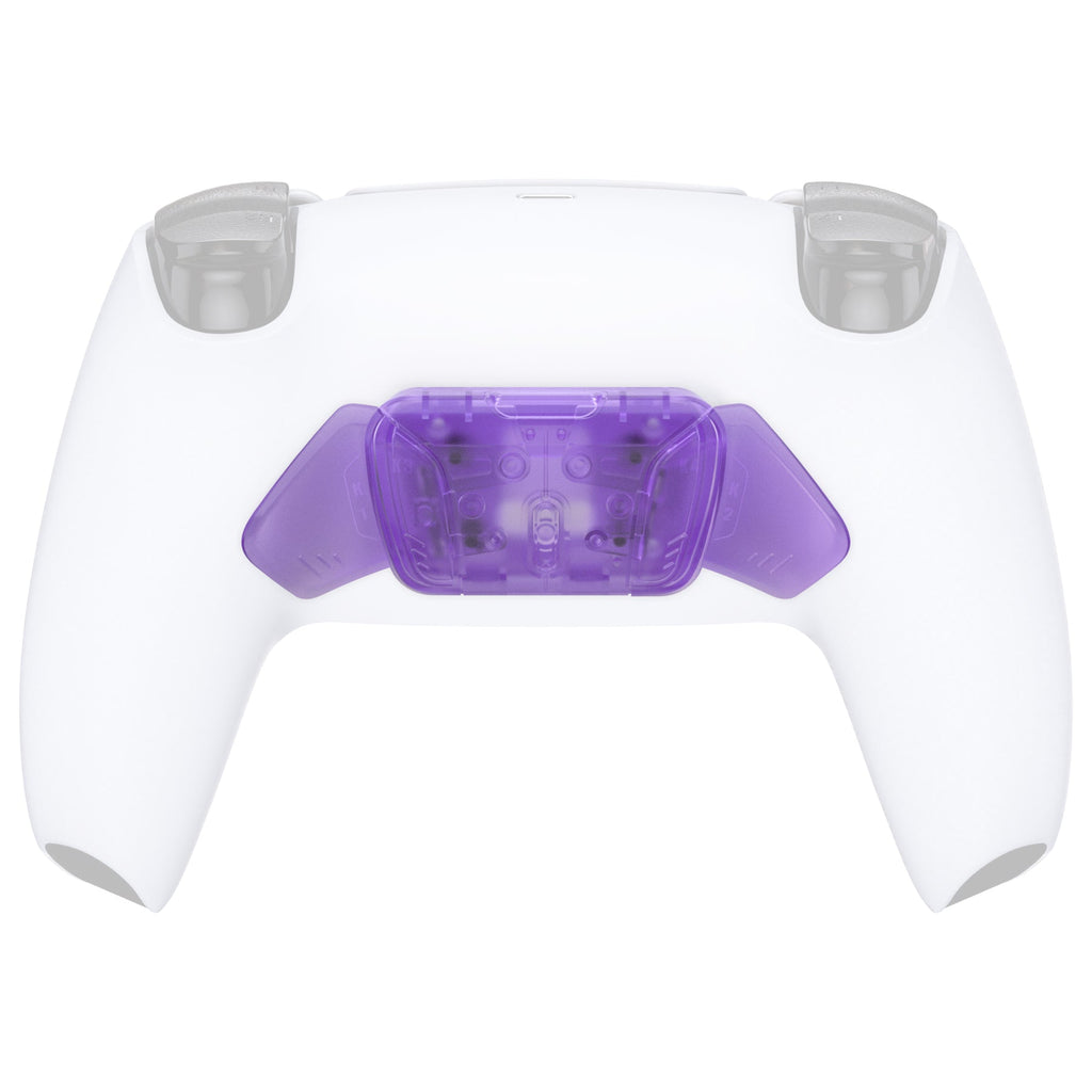 eXtremeRate Replacement Redesigned K1 K2 K3 K4 Back Buttons Housing Shell for eXtremeRate RISE4 Remap Kit, Compatible with PS5 Controller - Clear Atomic Purple eXtremeRate