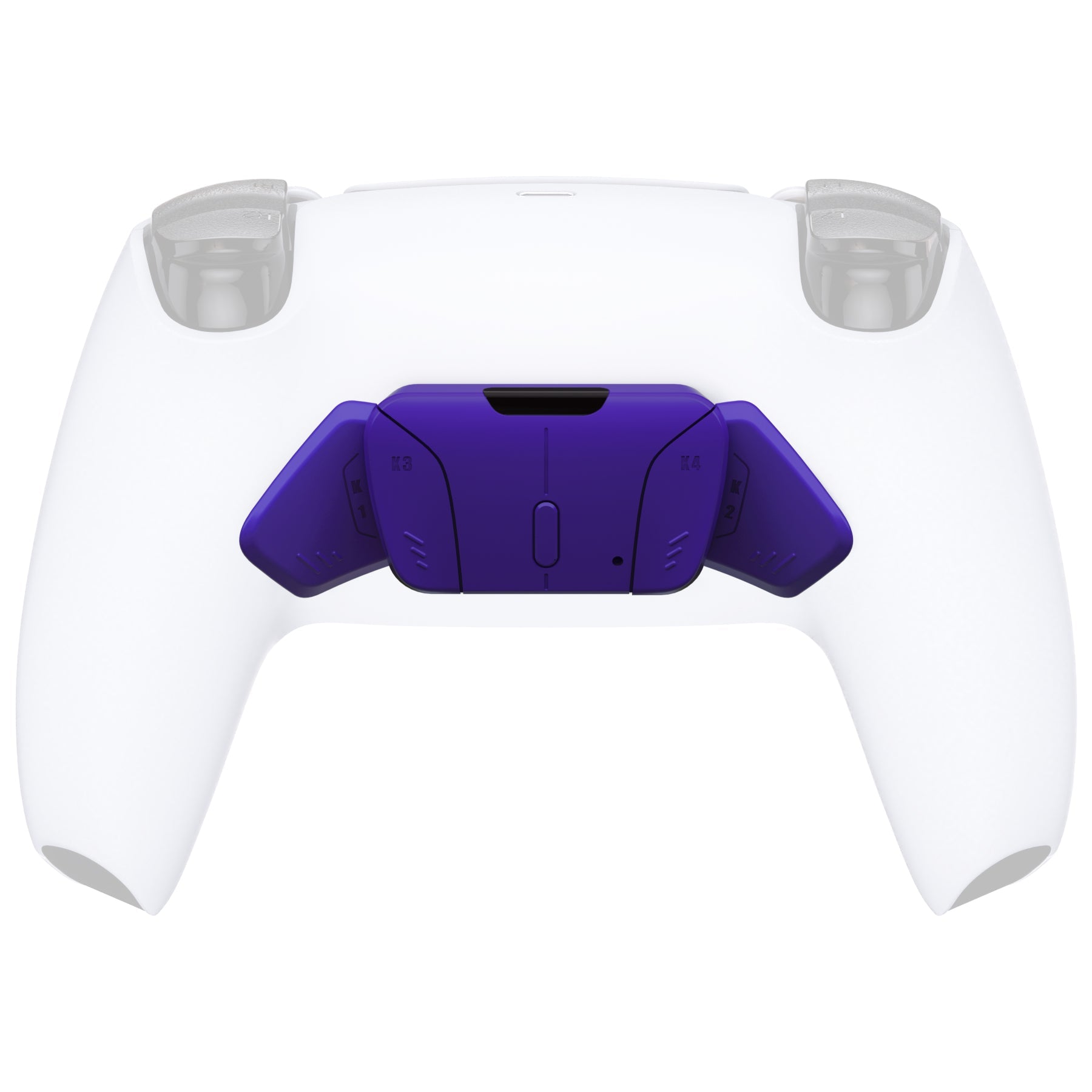 eXtremeRate Replacement Redesigned K1 K2 K3 K4 Back Buttons Housing Shell for eXtremeRate RISE4 Remap Kit, Compatible with PS5 Controller - Galactic Purple eXtremeRate