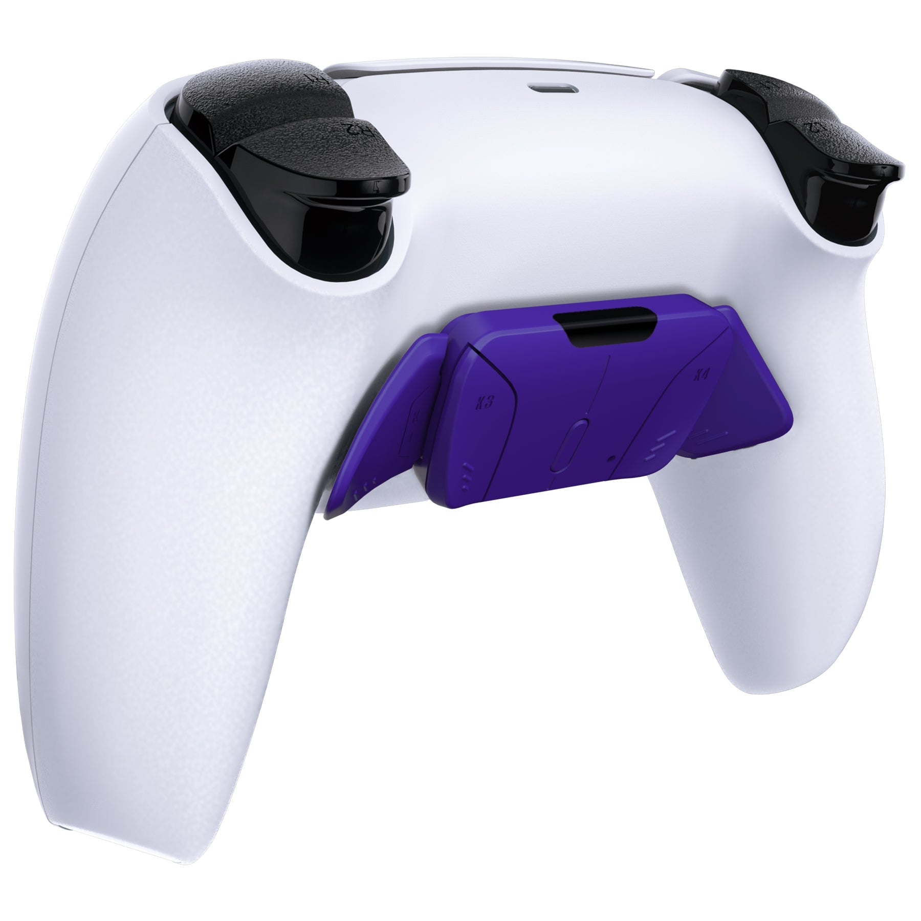 eXtremeRate Replacement Redesigned K1 K2 K3 K4 Back Buttons Housing Shell for eXtremeRate RISE4 Remap Kit, Compatible with PS5 Controller - Galactic Purple eXtremeRate