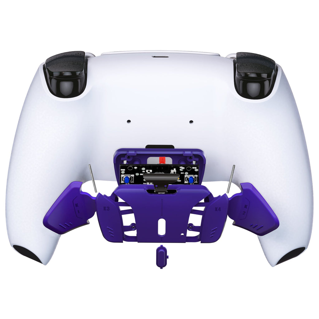 eXtremeRate Turn RISE to RISE4 Kit – Redesigned K1 K2 K3 K4 Back Buttons Housing & Remap PCB Board for eXtremeRate RISE & RISE4 Remap kit, Compatible with PS5 Controller - Galactic Purple eXtremeRate