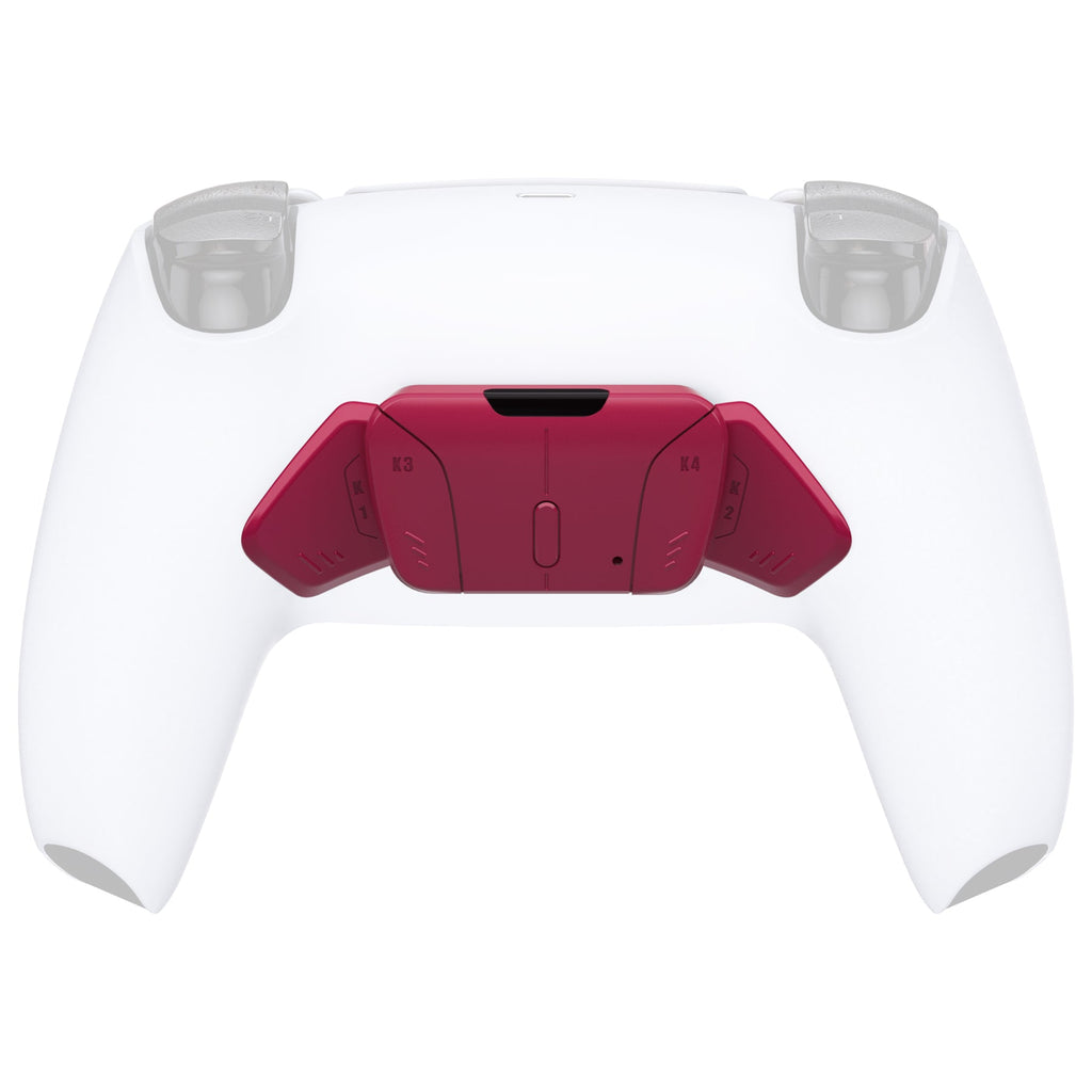 eXtremeRate Replacement Redesigned K1 K2 K3 K4 Back Buttons Housing Shell for eXtremeRate RISE4 Remap Kit, Compatible with PS5 Controller - Cosmic Red eXtremeRate