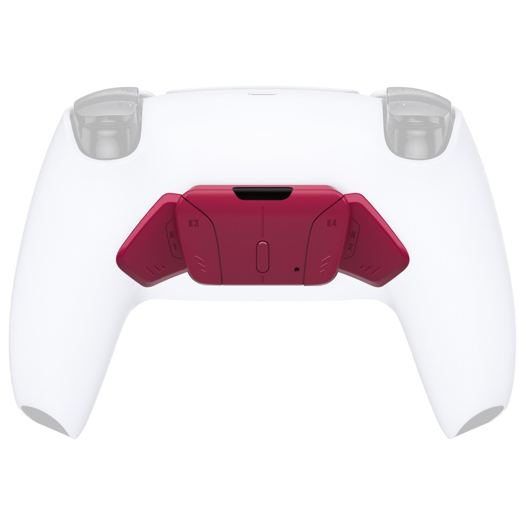 eXtremeRate Replacement Redesigned K1 K2 K3 K4 Back Buttons Housing Shell for eXtremeRate RISE4 Remap Kit, Compatible with PS5 Controller - Cosmic Red eXtremeRate