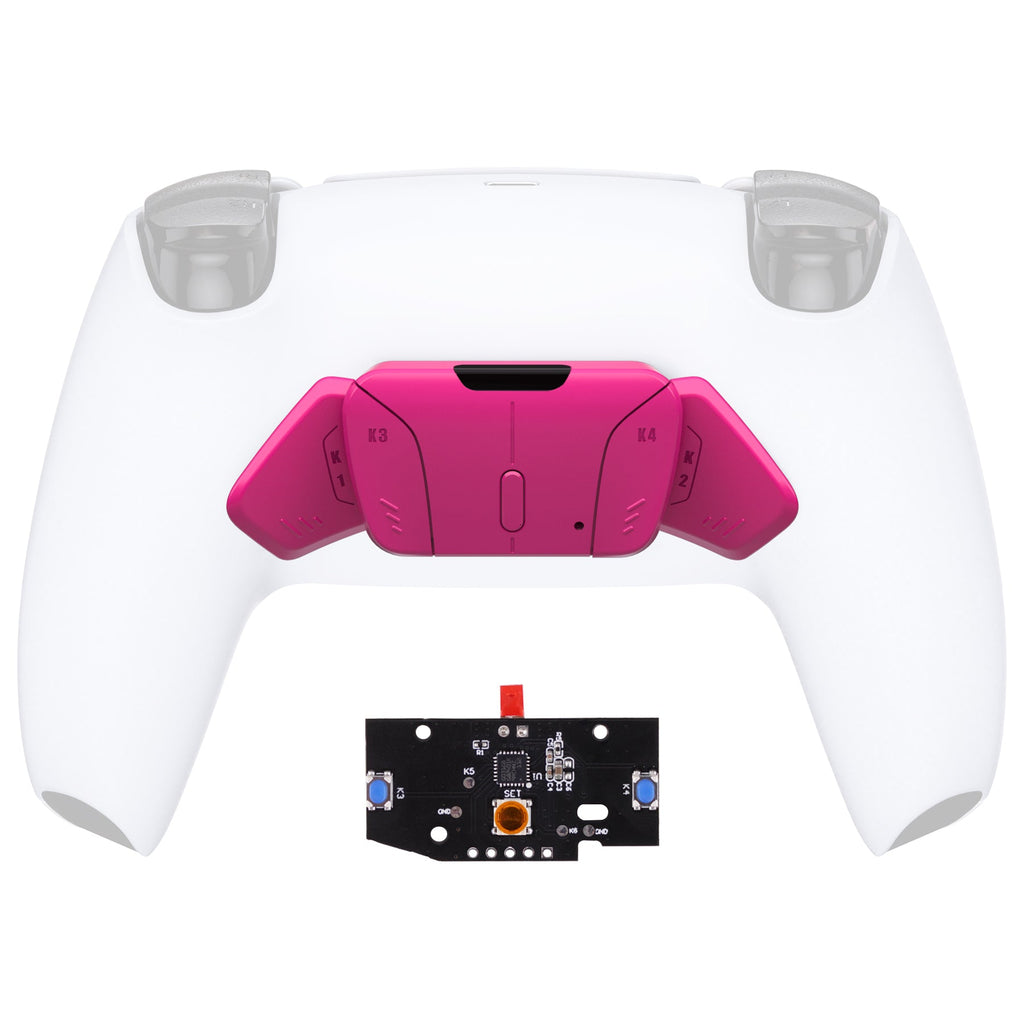 eXtremeRate Turn RISE to RISE4 Kit – Redesigned K1 K2 K3 K4 Back Buttons Housing & Remap PCB Board for eXtremeRate RISE & RISE4 Remap kit, Compatible with PS5 Controller - Nova Pink eXtremeRate