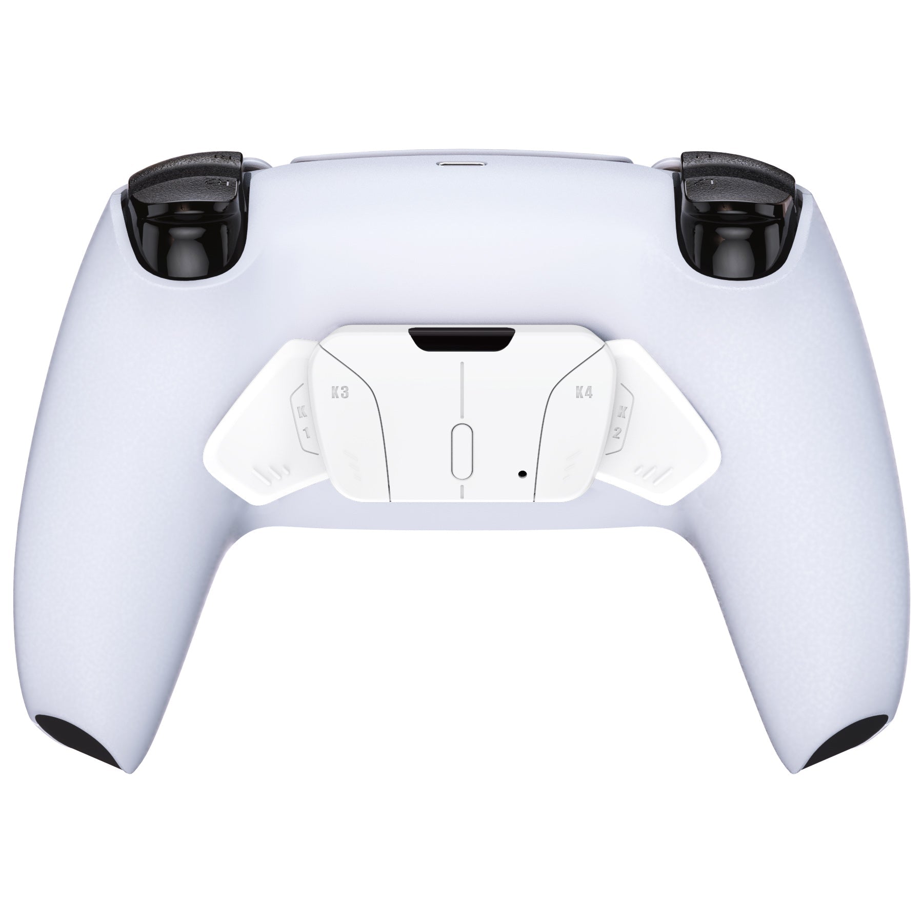 eXtremeRate Replacement Redesigned K1 K2 K3 K4 Back Buttons Housing Shell for eXtremeRate RISE4 Remap Kit, Compatible with PS5 Controller - White eXtremeRate