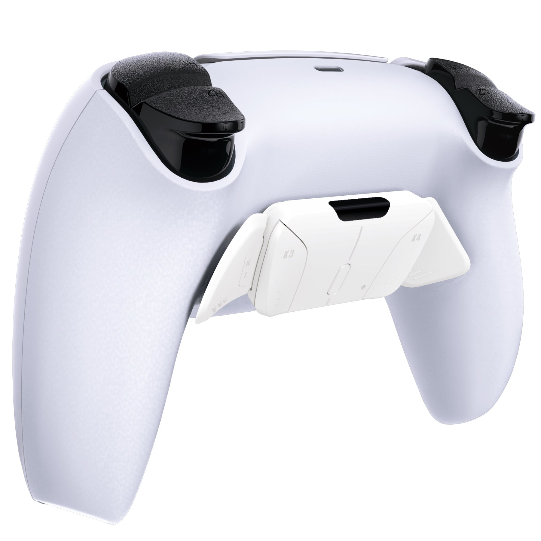 eXtremeRate Replacement Redesigned K1 K2 K3 K4 Back Buttons Housing Shell for eXtremeRate RISE4 Remap Kit, Compatible with PS5 Controller - White eXtremeRate
