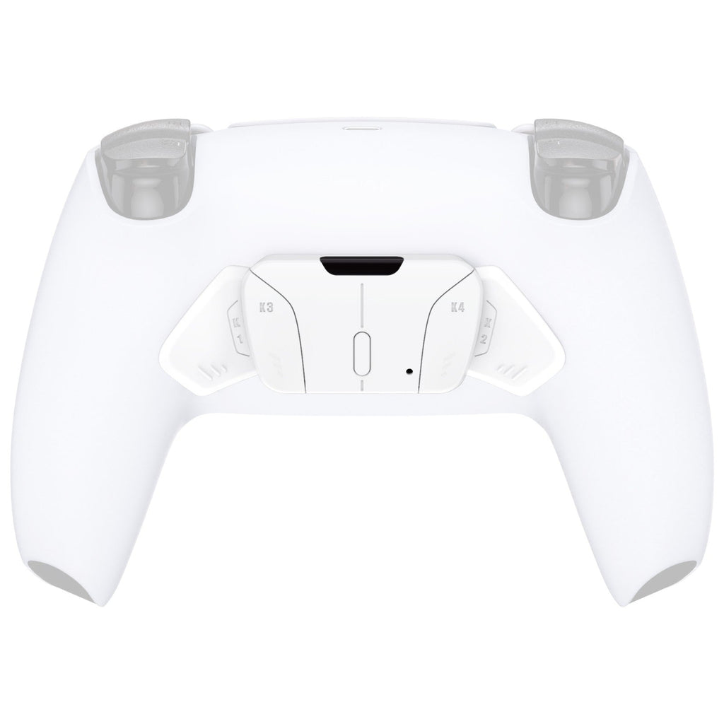 eXtremeRate Turn RISE to RISE4 Kit – Redesigned K1 K2 K3 K4 Back Buttons Housing & Remap PCB Board for eXtremeRate RISE & RISE4 Remap kit, Compatible with PS5 Controller - Matte White eXtremeRate