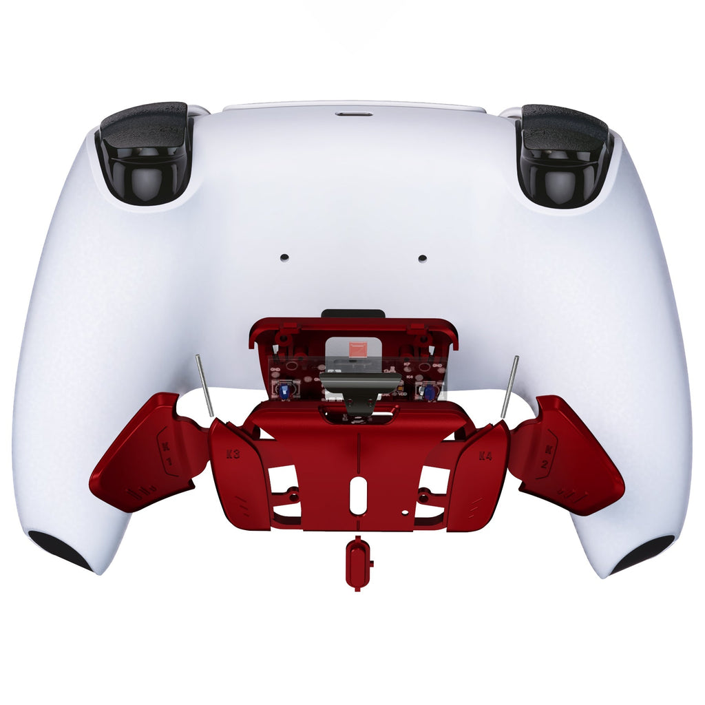 eXtremeRate Replacement Redesigned K1 K2 K3 K4 Back Buttons Housing Shell for eXtremeRate RISE4 Remap Kit, Compatible with PS5 Controller - Scarlet Red eXtremeRate