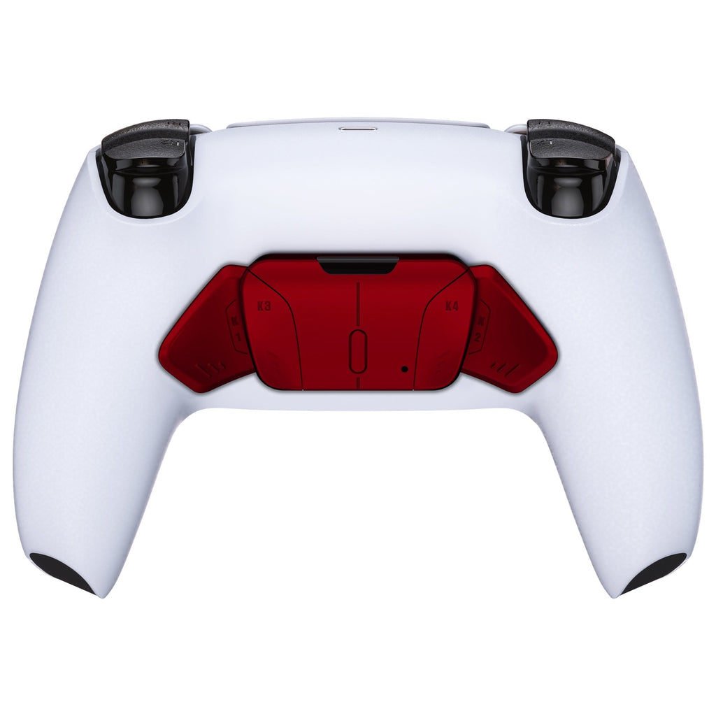 eXtremeRate Replacement Redesigned K1 K2 K3 K4 Back Buttons Housing Shell for eXtremeRate RISE4 Remap Kit, Compatible with PS5 Controller - Scarlet Red eXtremeRate