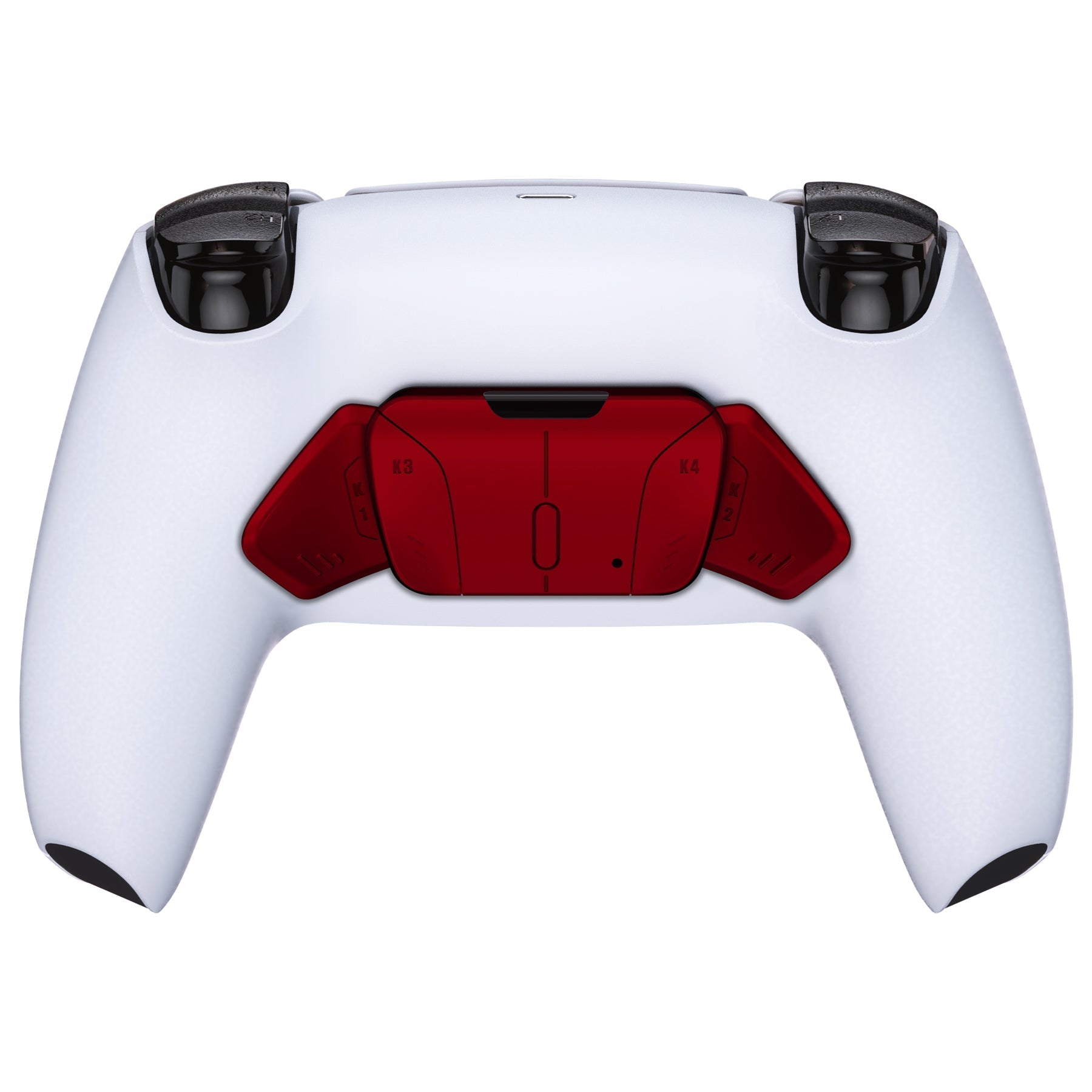 eXtremeRate Replacement Redesigned K1 K2 K3 K4 Back Buttons Housing Shell for eXtremeRate RISE4 Remap Kit, Compatible with PS5 Controller - Scarlet Red eXtremeRate
