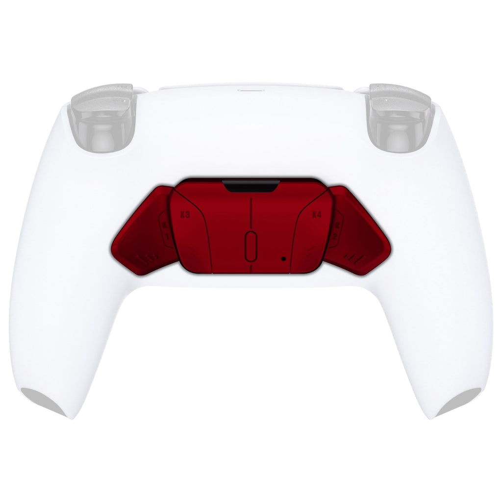 eXtremeRate Turn RISE to RISE4 Kit – Redesigned K1 K2 K3 K4 Back Buttons Housing & Remap PCB Board for eXtremeRate RISE & RISE4 Remap kit, Compatible with PS5 Controller - Scarlet Red eXtremeRate