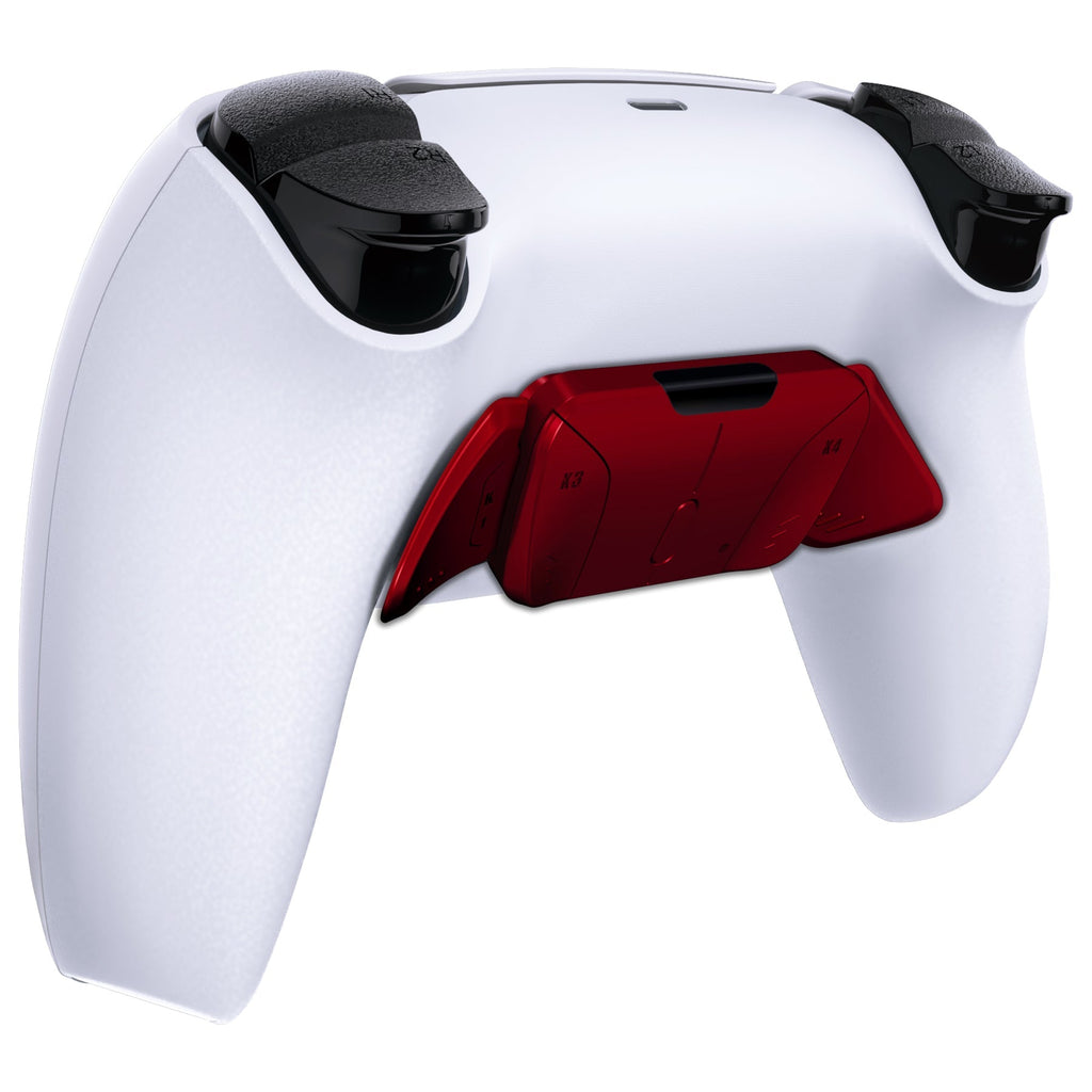 eXtremeRate Turn RISE to RISE4 Kit – Redesigned K1 K2 K3 K4 Back Buttons Housing & Remap PCB Board for eXtremeRate RISE & RISE4 Remap kit, Compatible with PS5 Controller - Scarlet Red eXtremeRate
