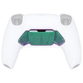 eXtremeRate Replacement Redesigned K1 K2 K3 K4 Back Buttons Housing Shell for eXtremeRate RISE4 Remap Kit, Compatible with PS5 Controller - Chameleon Green Purple eXtremeRate