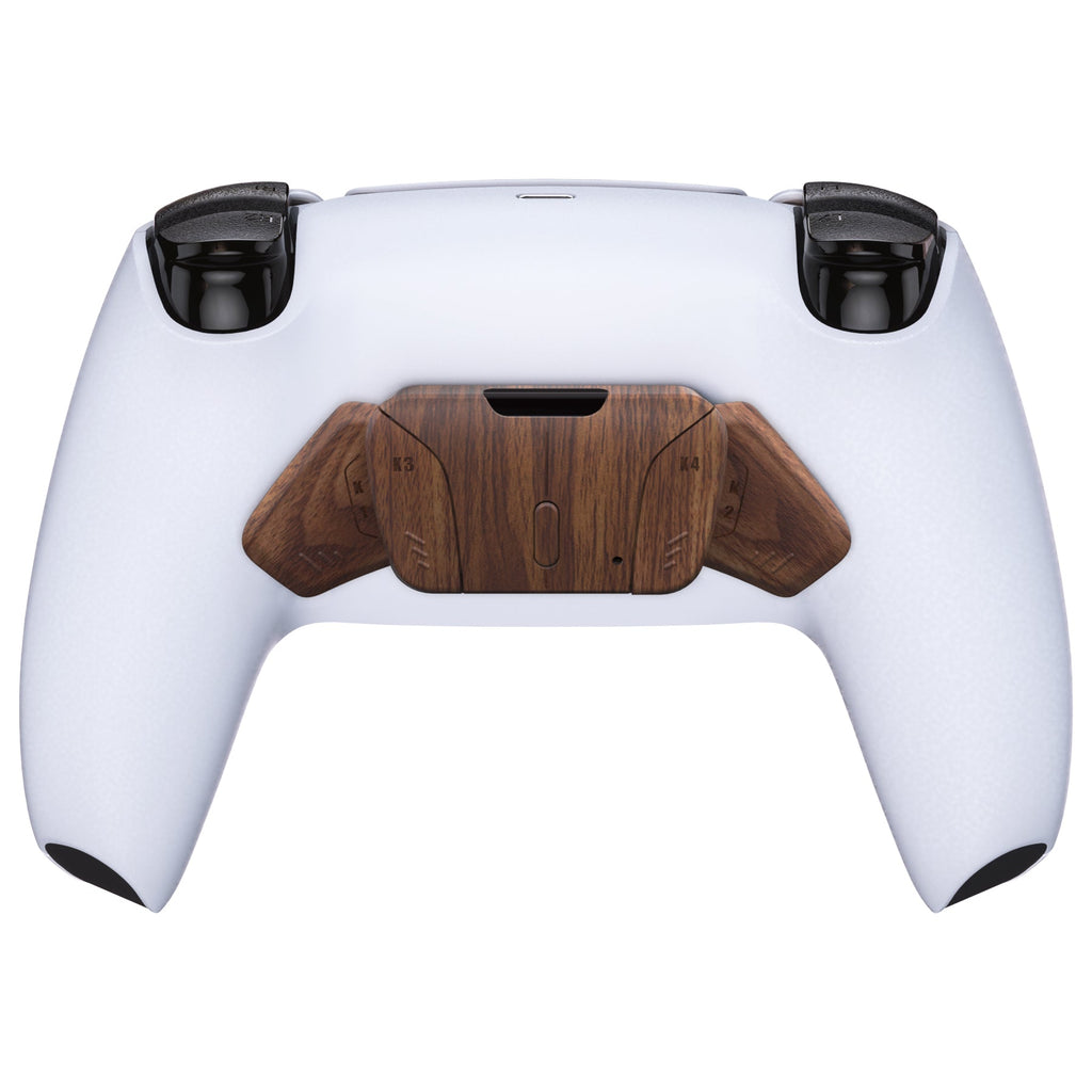 eXtremeRate Replacement Redesigned K1 K2 K3 K4 Back Buttons Housing Shell for eXtremeRate RISE4 Remap Kit, Compatible with PS5 Controller - Wood Grain eXtremeRate