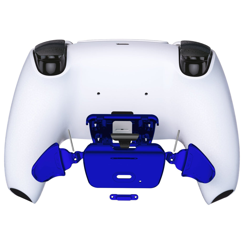 eXtremeRate Replacement Redesigned K1 K2 Back Buttons for eXtremerate RISE Remap Kit, Compatible with PS5 Controller - Chrome Blue eXtremeRate