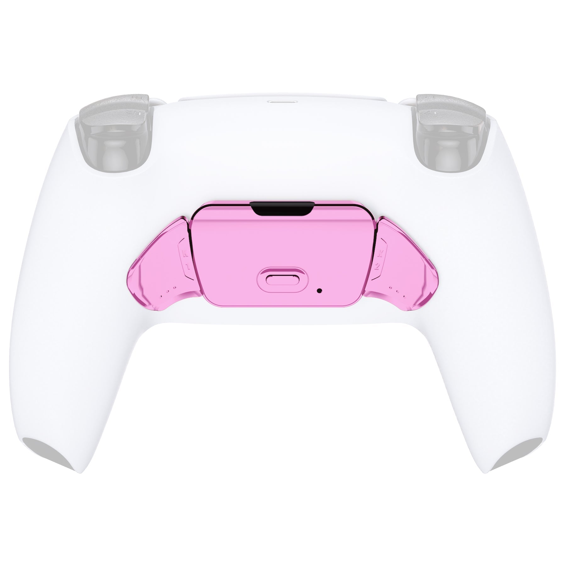 eXtremeRate Replacement Redesigned K1 K2 Back Buttons for eXtremerate RISE Remap Kit, Compatible with PS5 Controller - Chrome Pink eXtremeRate