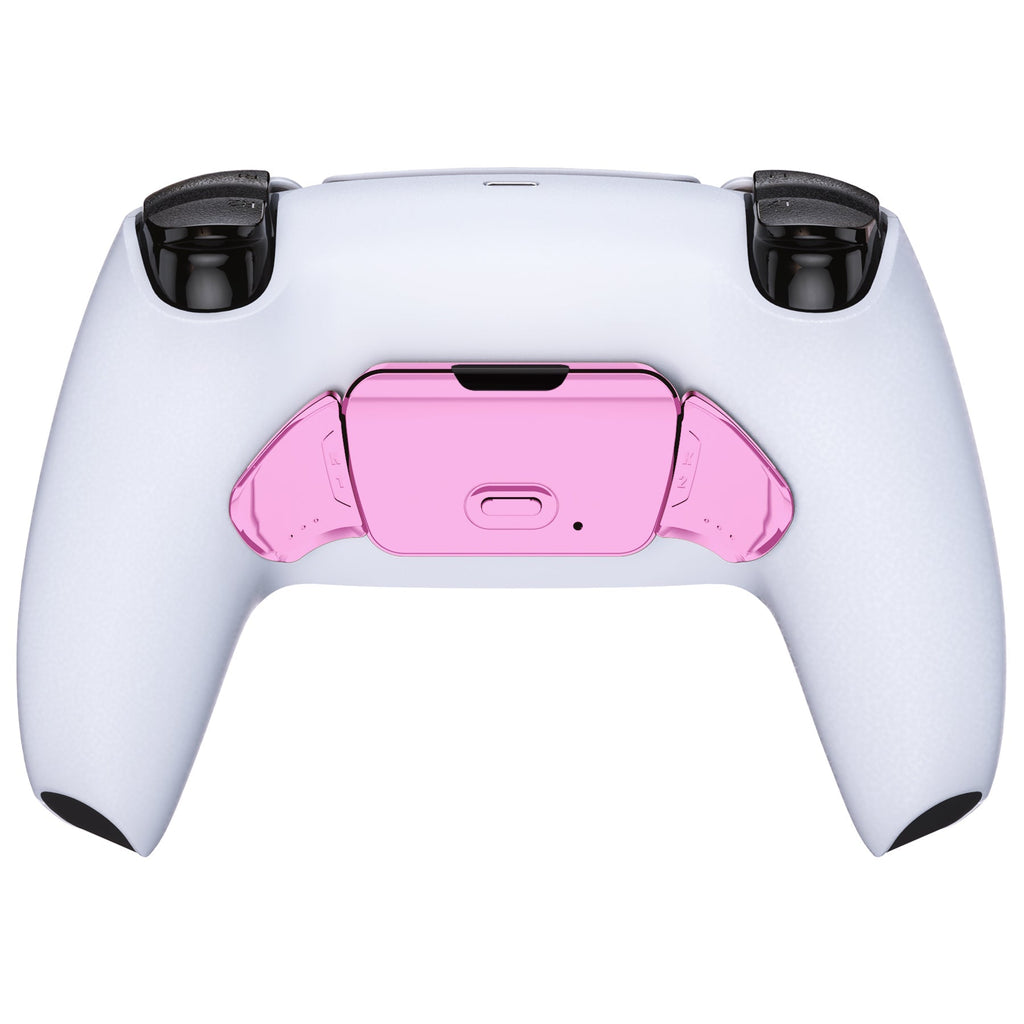 eXtremeRate Replacement Redesigned K1 K2 Back Buttons for eXtremerate RISE Remap Kit, Compatible with PS5 Controller - Chrome Pink eXtremeRate
