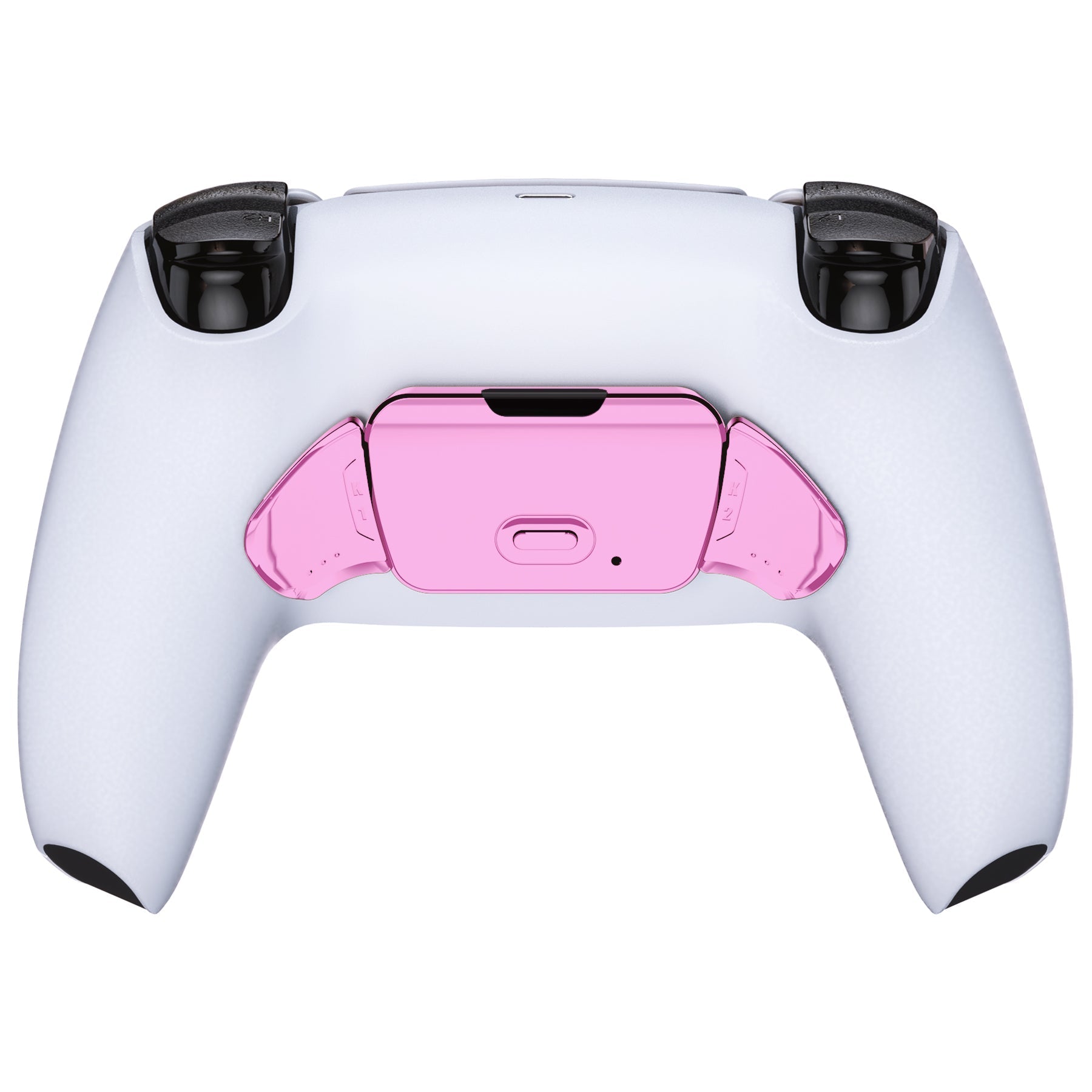 eXtremeRate Replacement Redesigned K1 K2 Back Buttons for eXtremerate RISE Remap Kit, Compatible with PS5 Controller - Chrome Pink eXtremeRate