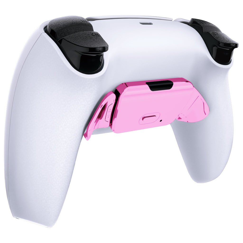 eXtremeRate Replacement Redesigned K1 K2 Back Buttons for eXtremerate RISE Remap Kit, Compatible with PS5 Controller - Chrome Pink eXtremeRate