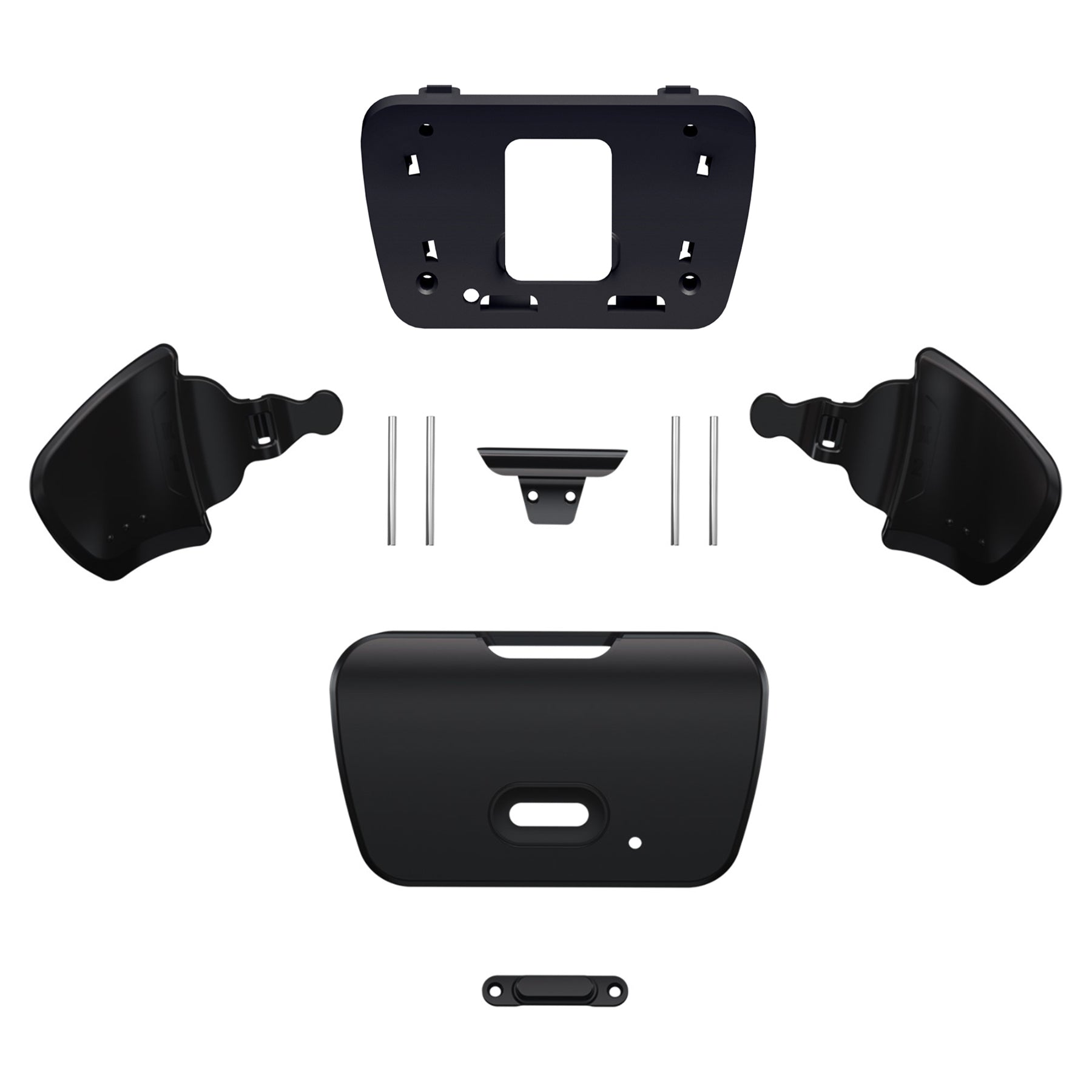 eXtremeRate Replacement Redesigned K1 K2 Back Buttons for eXtremerate RISE Remap Kit, Compatible with PS5 Controller - Solid Black eXtremeRate