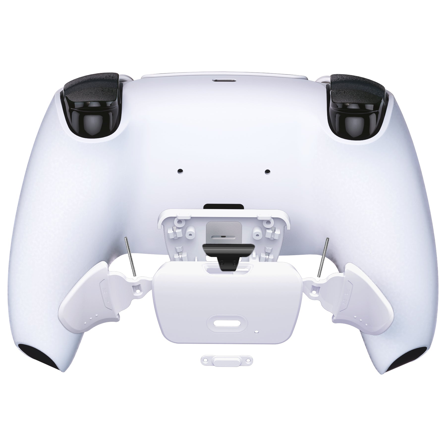 eXtremeRate Replacement Redesigned K1 K2 Back Buttons for eXtremerate RISE Remap Kit, Compatible with PS5 Controller - Solid White eXtremeRate