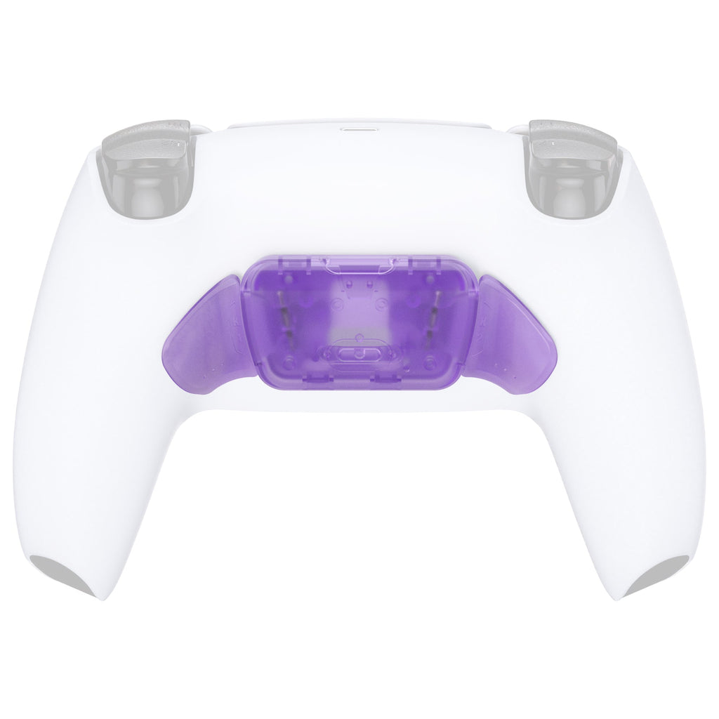 eXtremeRate Replacement Redesigned K1 K2 Back Buttons for eXtremerate RISE Remap Kit, Compatible with PS5 Controller - Clear Atomic Purple eXtremeRate