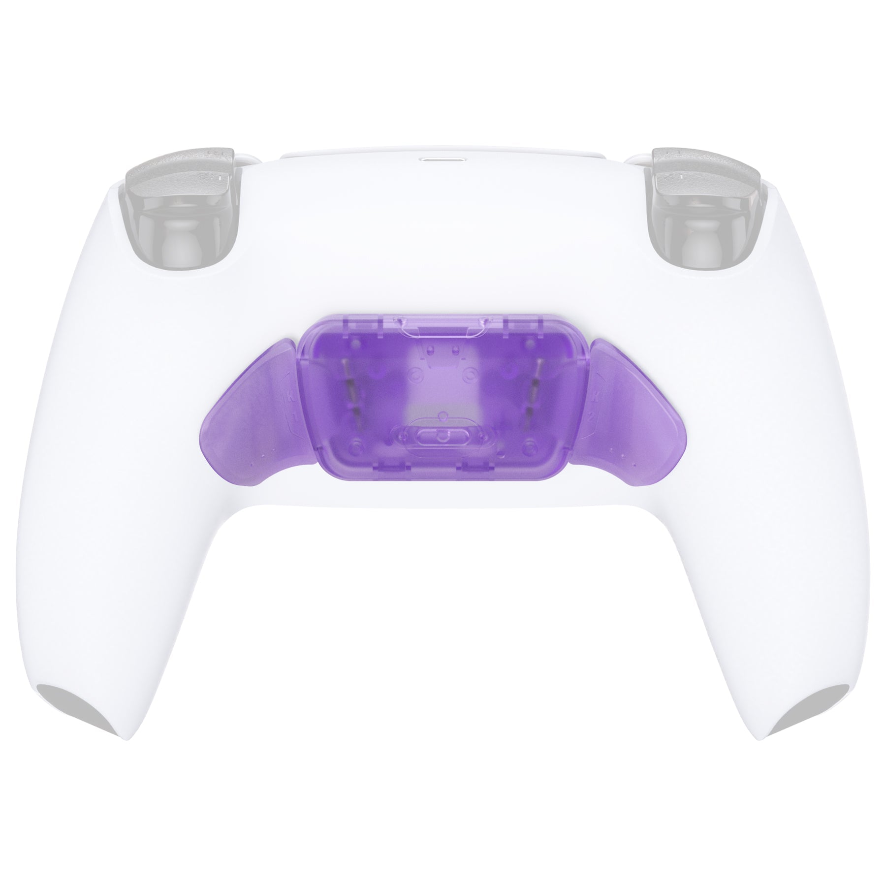 eXtremeRate Replacement Redesigned K1 K2 Back Buttons for eXtremerate RISE Remap Kit, Compatible with PS5 Controller - Clear Atomic Purple eXtremeRate