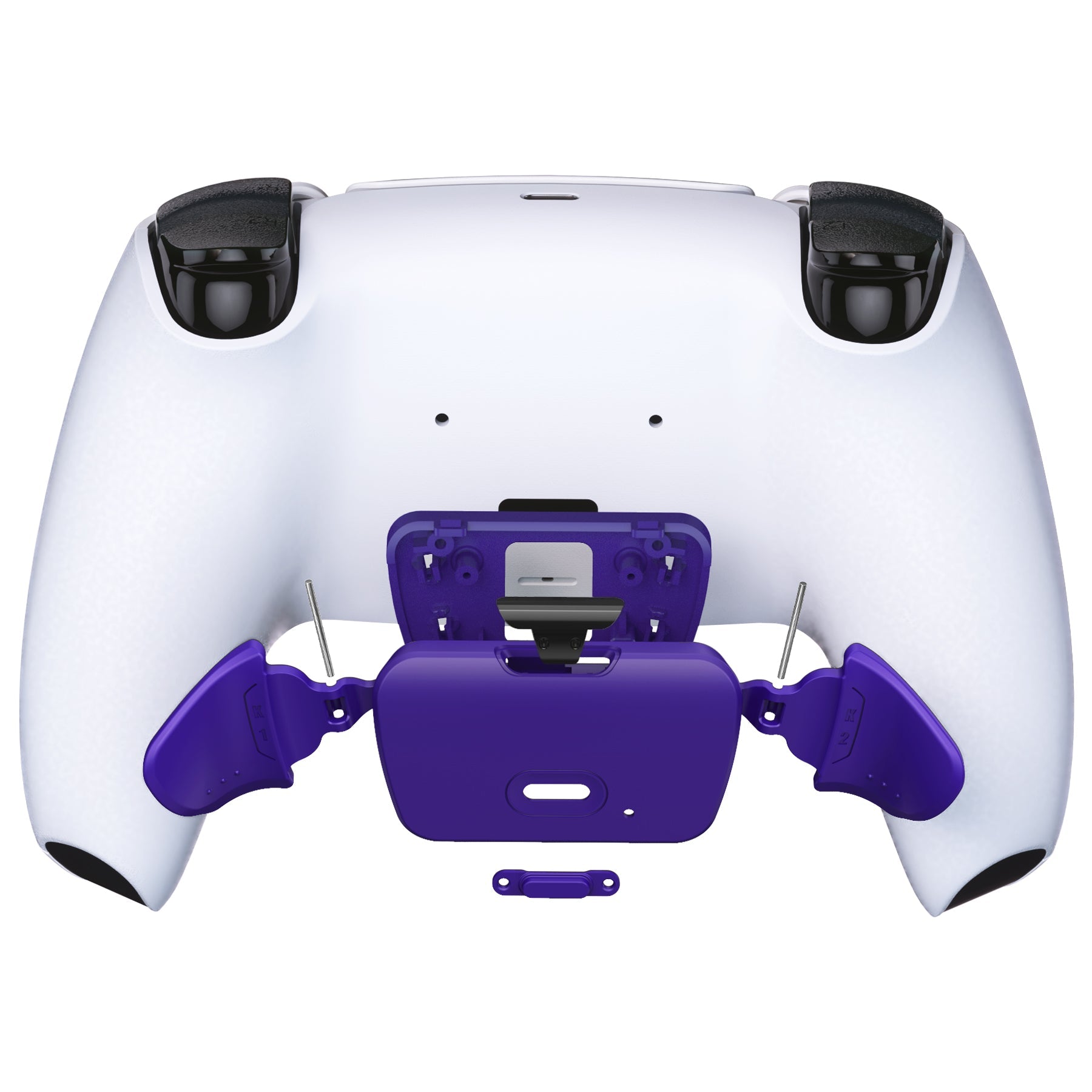 eXtremeRate Replacement Redesigned K1 K2 Back Buttons for eXtremerate RISE Remap Kit, Compatible with PS5 Controller - Galactic Purple eXtremeRate