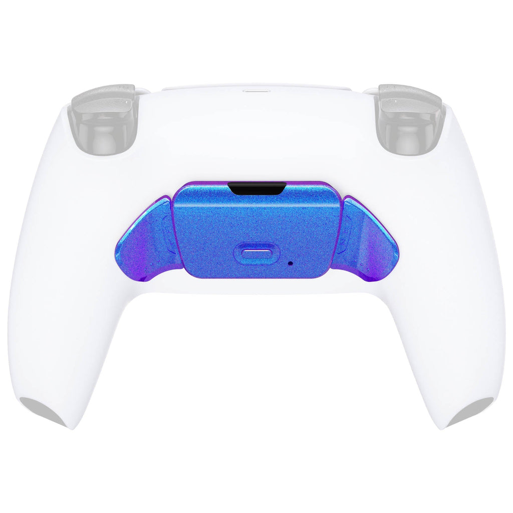eXtremeRate Replacement Redesigned K1 K2 Back Buttons for eXtremerate RISE Remap Kit, Compatible with PS5 Controller - Chameleon Purple Blue eXtremeRate