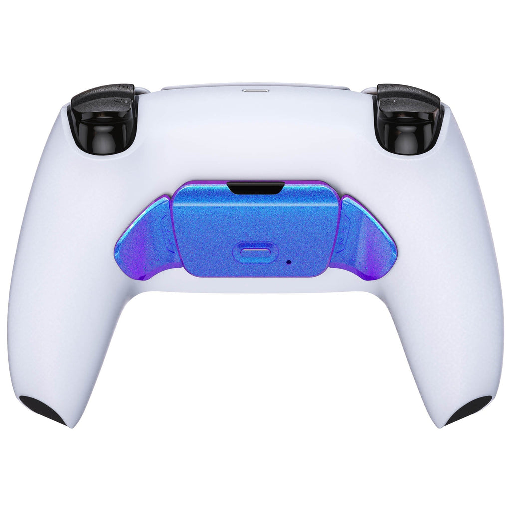 eXtremeRate Replacement Redesigned K1 K2 Back Buttons for eXtremerate RISE Remap Kit, Compatible with PS5 Controller - Chameleon Purple Blue eXtremeRate