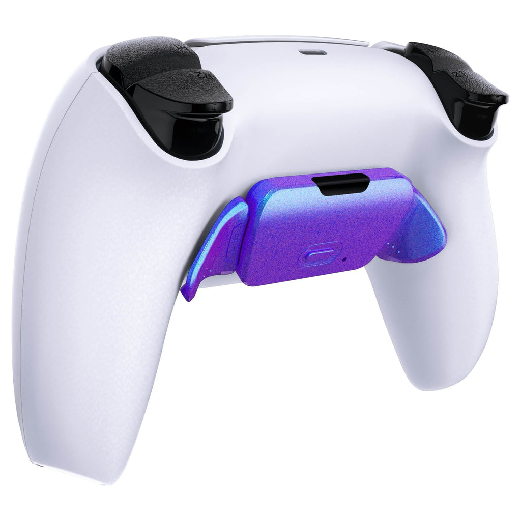 eXtremeRate Replacement Redesigned K1 K2 Back Buttons for eXtremerate RISE Remap Kit, Compatible with PS5 Controller - Chameleon Purple Blue eXtremeRate