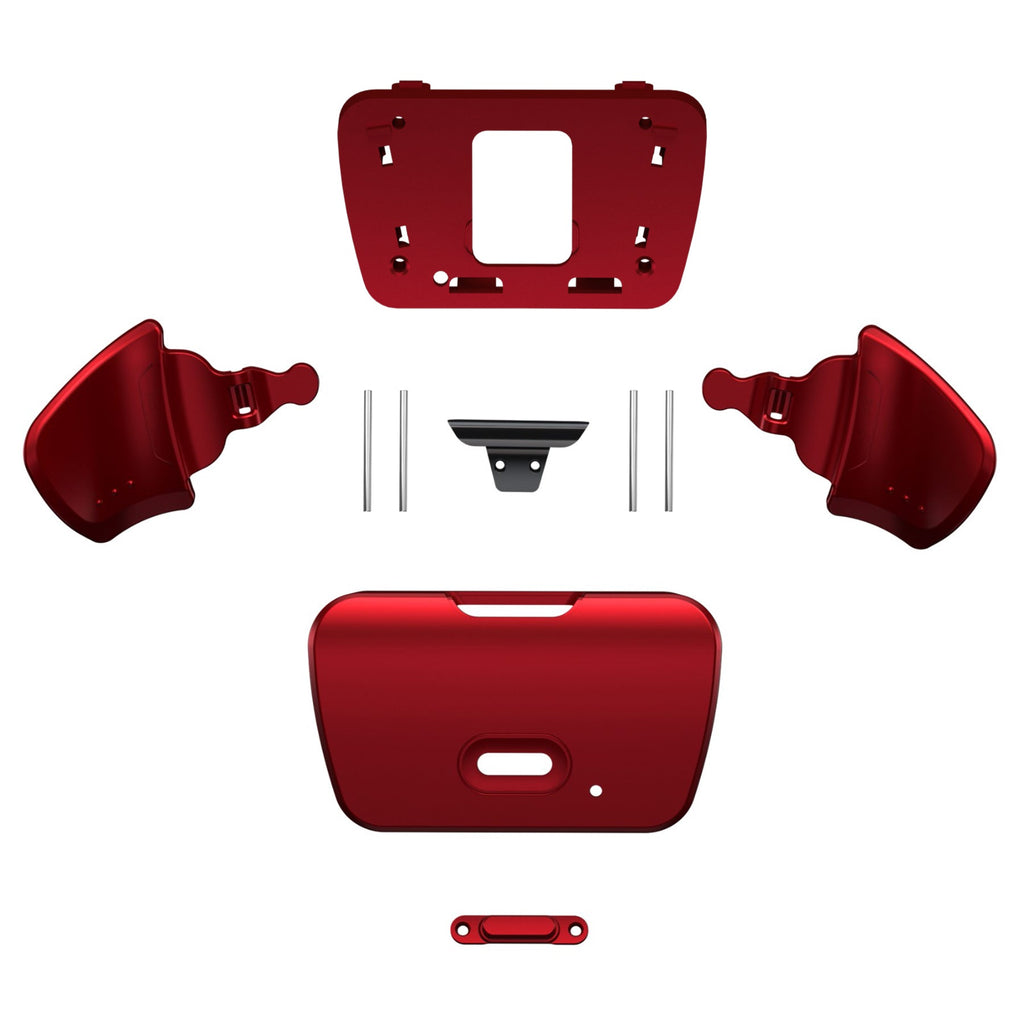 eXtremeRate Replacement Redesigned K1 K2 Back Buttons for eXtremerate RISE Remap Kit, Compatible with PS5 Controller - Scarlet Red eXtremeRate