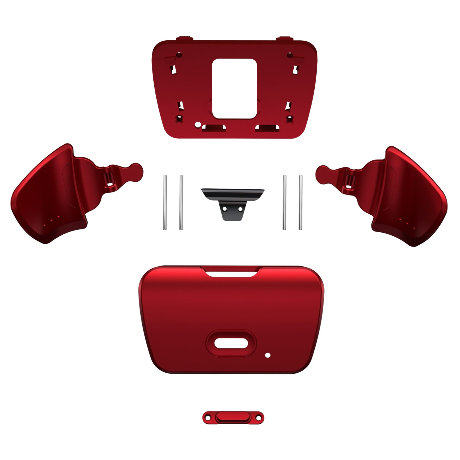 eXtremeRate Replacement Redesigned K1 K2 Back Buttons for eXtremerate RISE Remap Kit, Compatible with PS5 Controller - Scarlet Red eXtremeRate