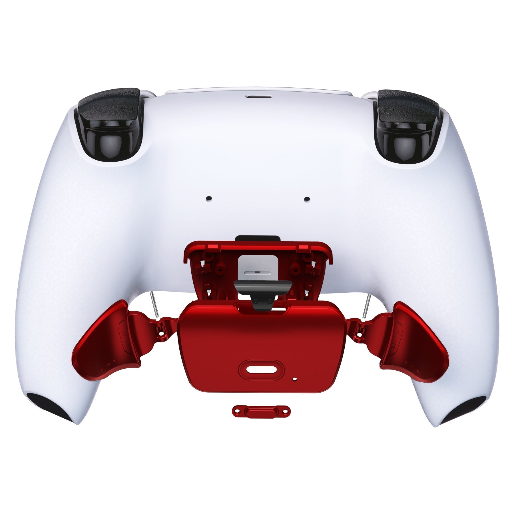 eXtremeRate Replacement Redesigned K1 K2 Back Buttons for eXtremerate RISE Remap Kit, Compatible with PS5 Controller - Scarlet Red eXtremeRate